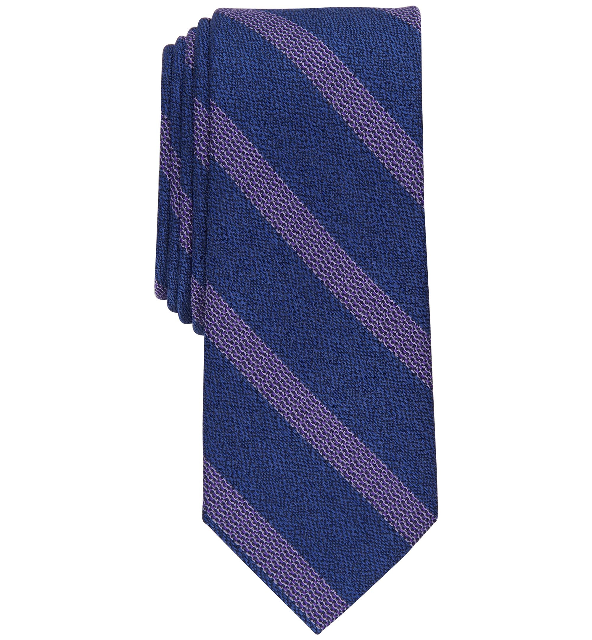 Men's Mellini Skinny Textured Stripe Tie