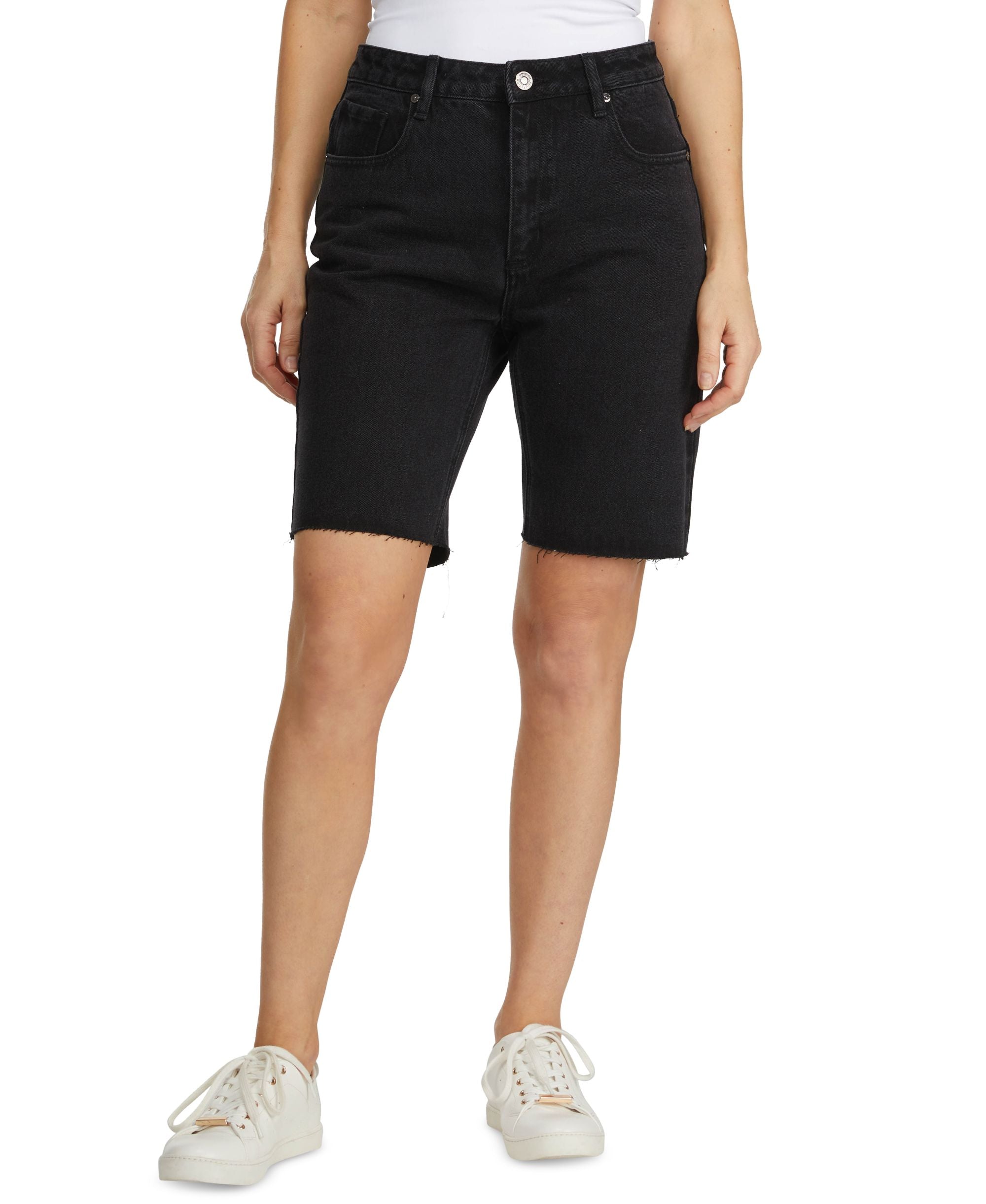 Women's Cut-Hem Denim Shorts