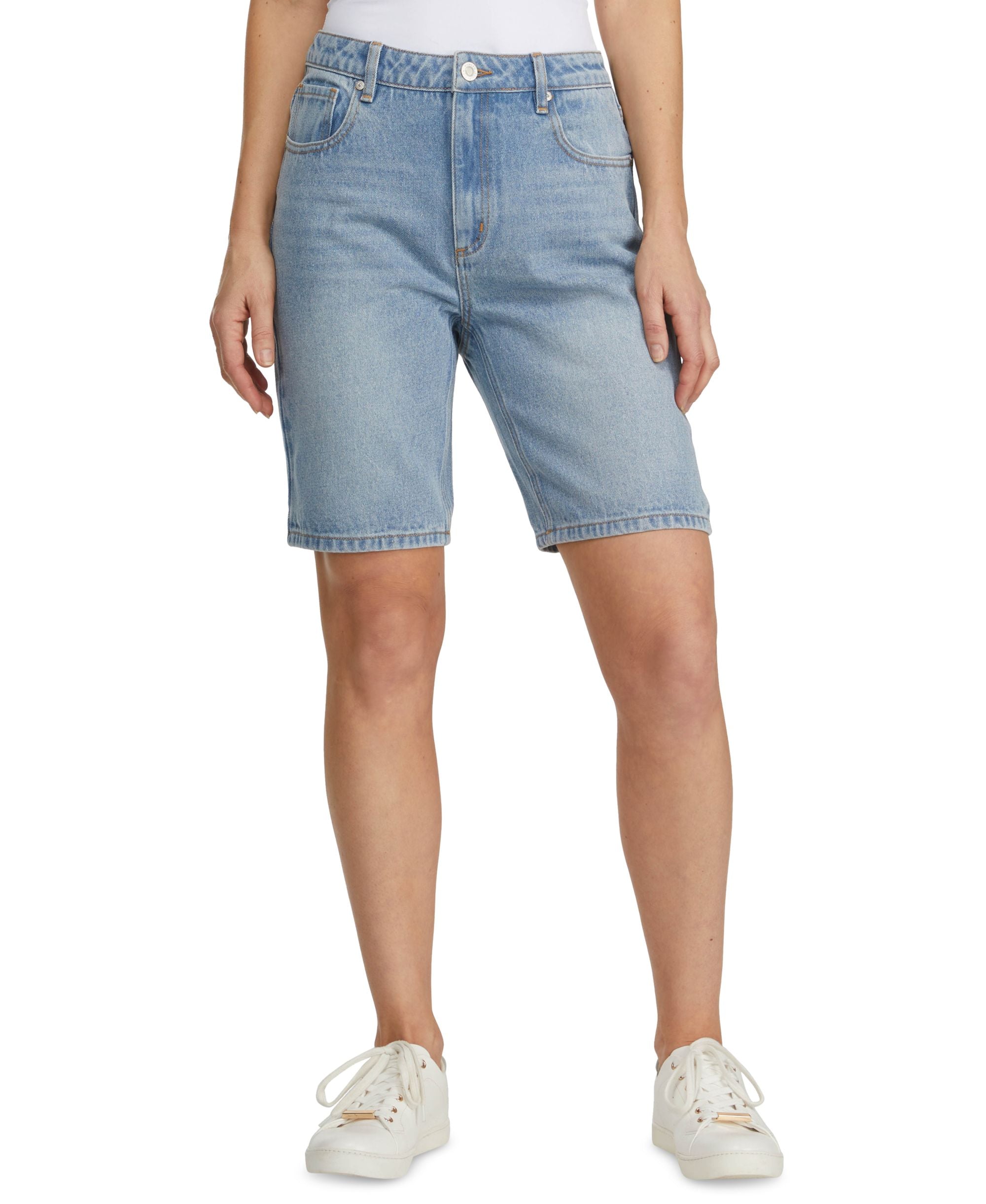 Women's High-Waist Denim Shorts