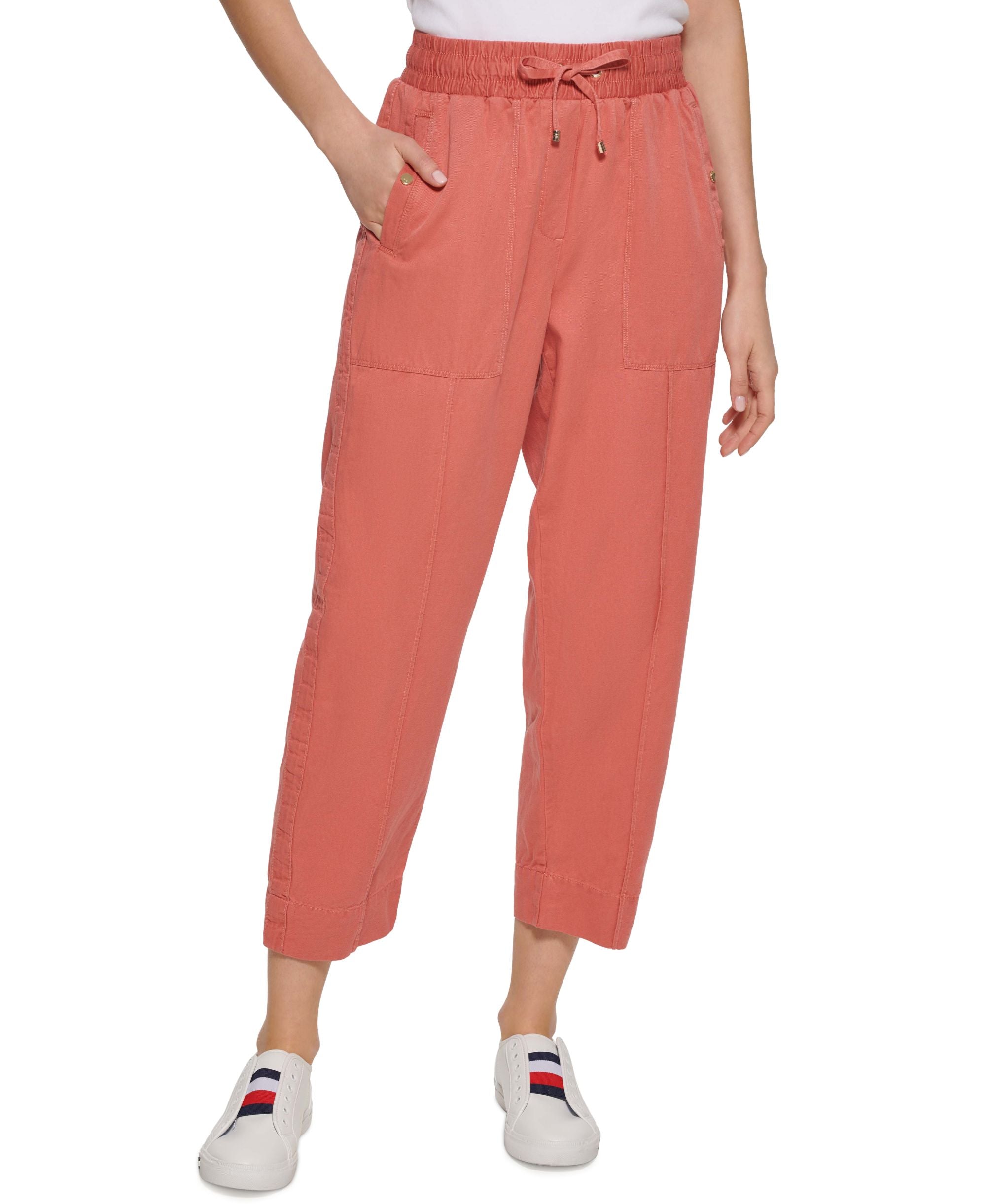Tommy Hilfiger Cropped Pull On Pants