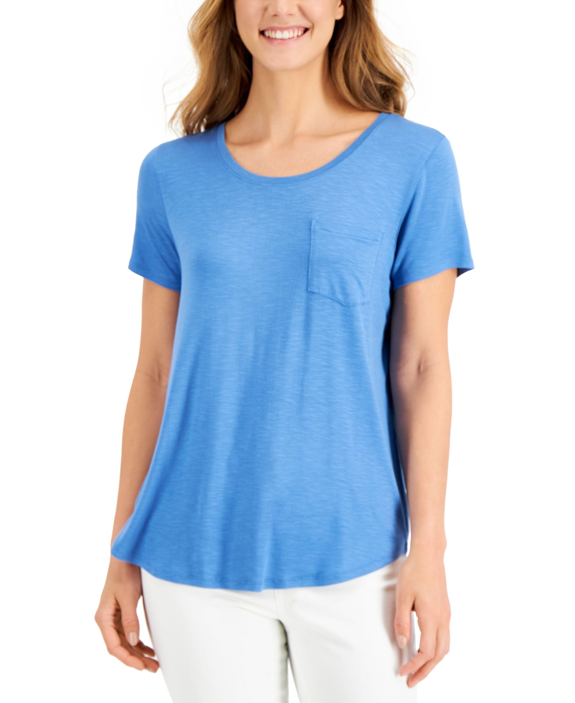 Style & Co Womens Scoop Neck Top