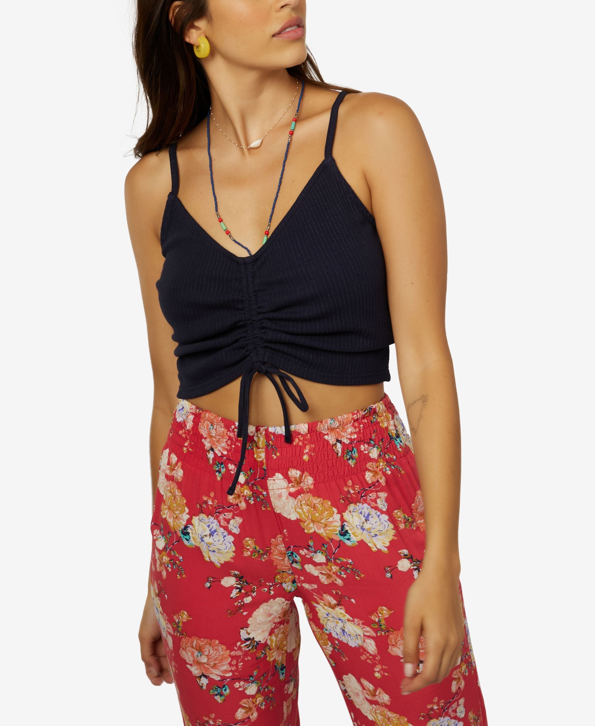 Juniors' Marta Drawstring Tank Top