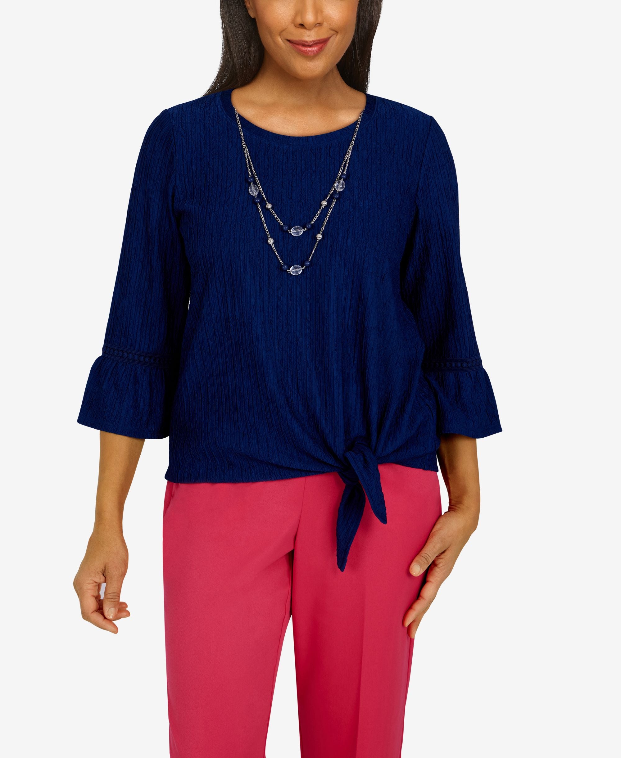 Womens Key Largo Mesh Floral Textured Top