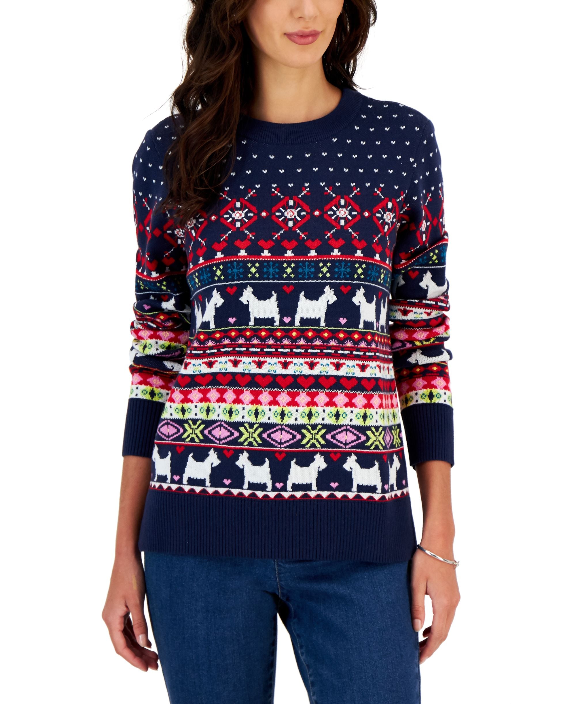 Charter Club Petite Fair Isle Sweater