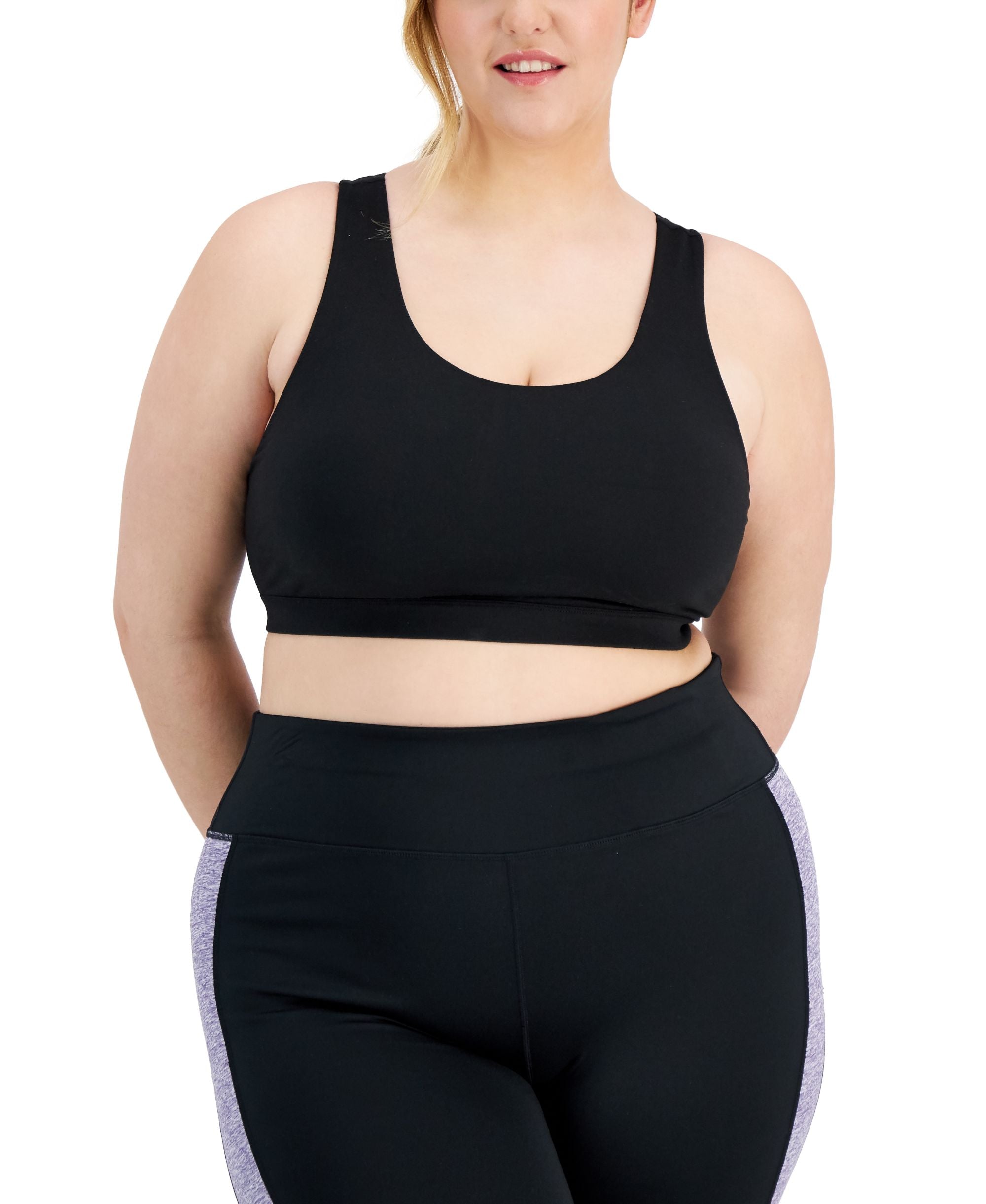 ID Ideology Plus Size Sweat Set Sports Bra