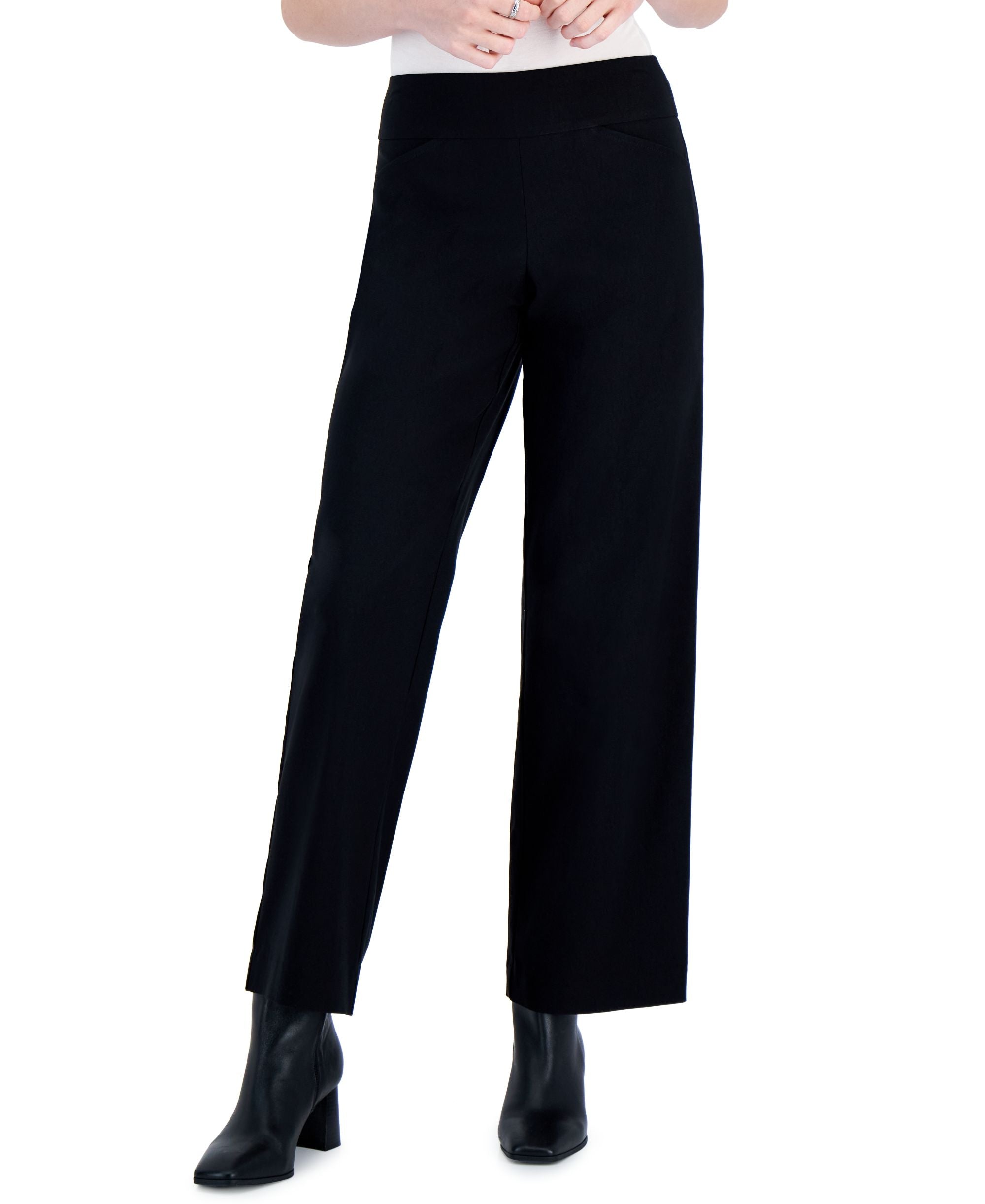 Charter Club Womens Wide Leg Pull On Pants