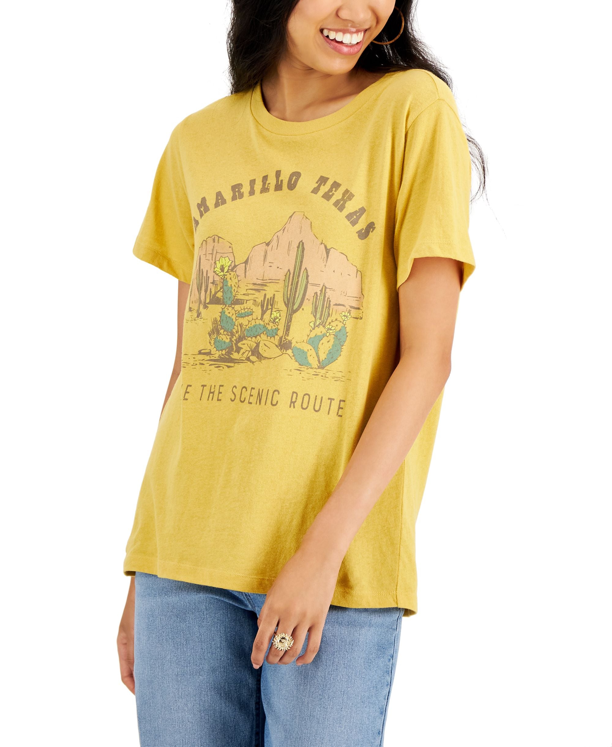 Juniors' Cotton Graphic T-Shirt