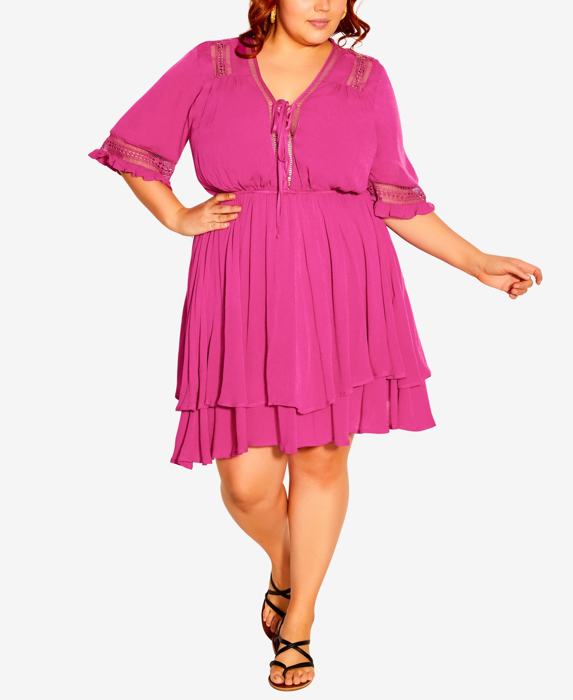 Trendy Plus Size Bring the Heat Mini Dress