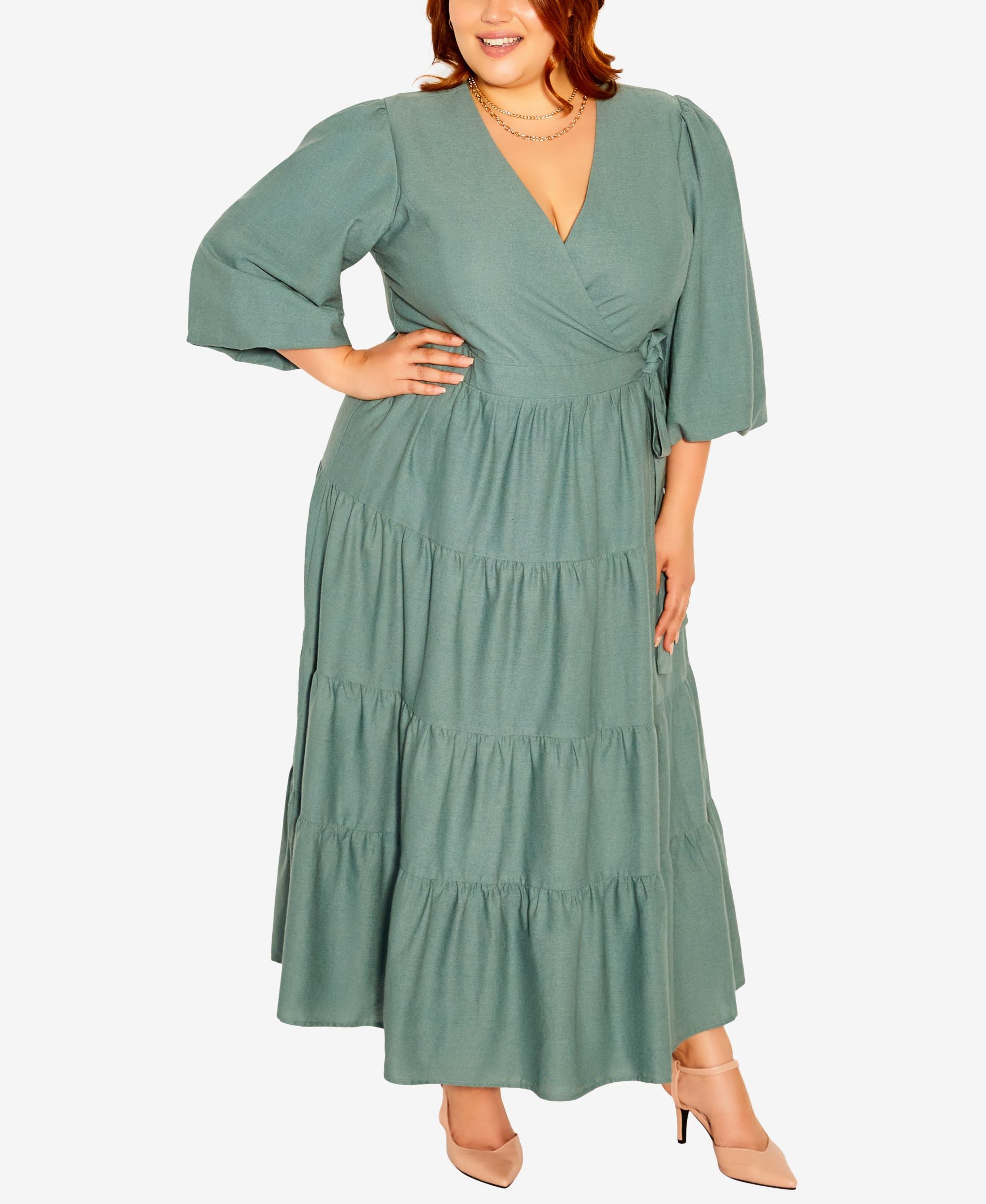 City Chic English Rose Maxi Dress