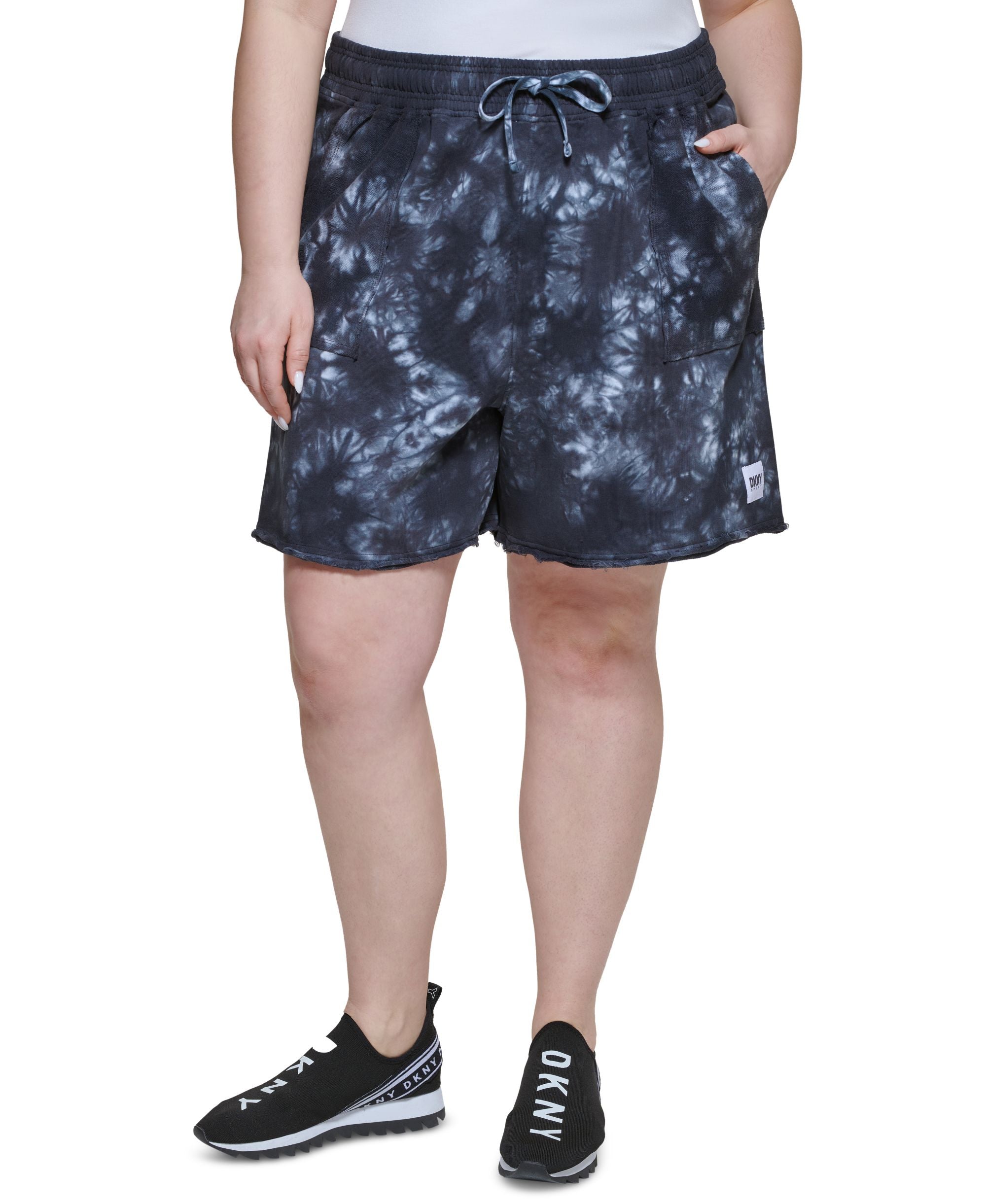 DKNY Plus Size Printed Shorts