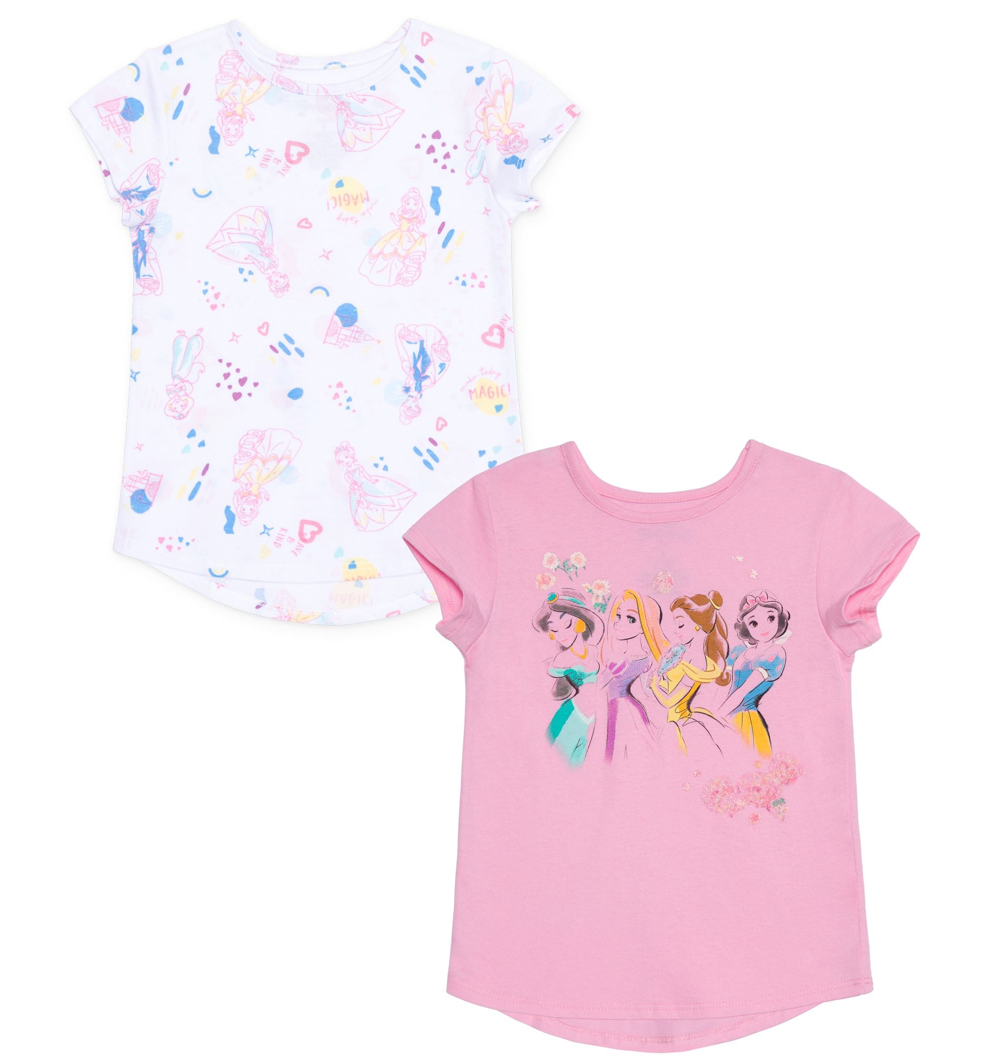 Little Girls Princess Be True T-Shirt Pack Of 2
