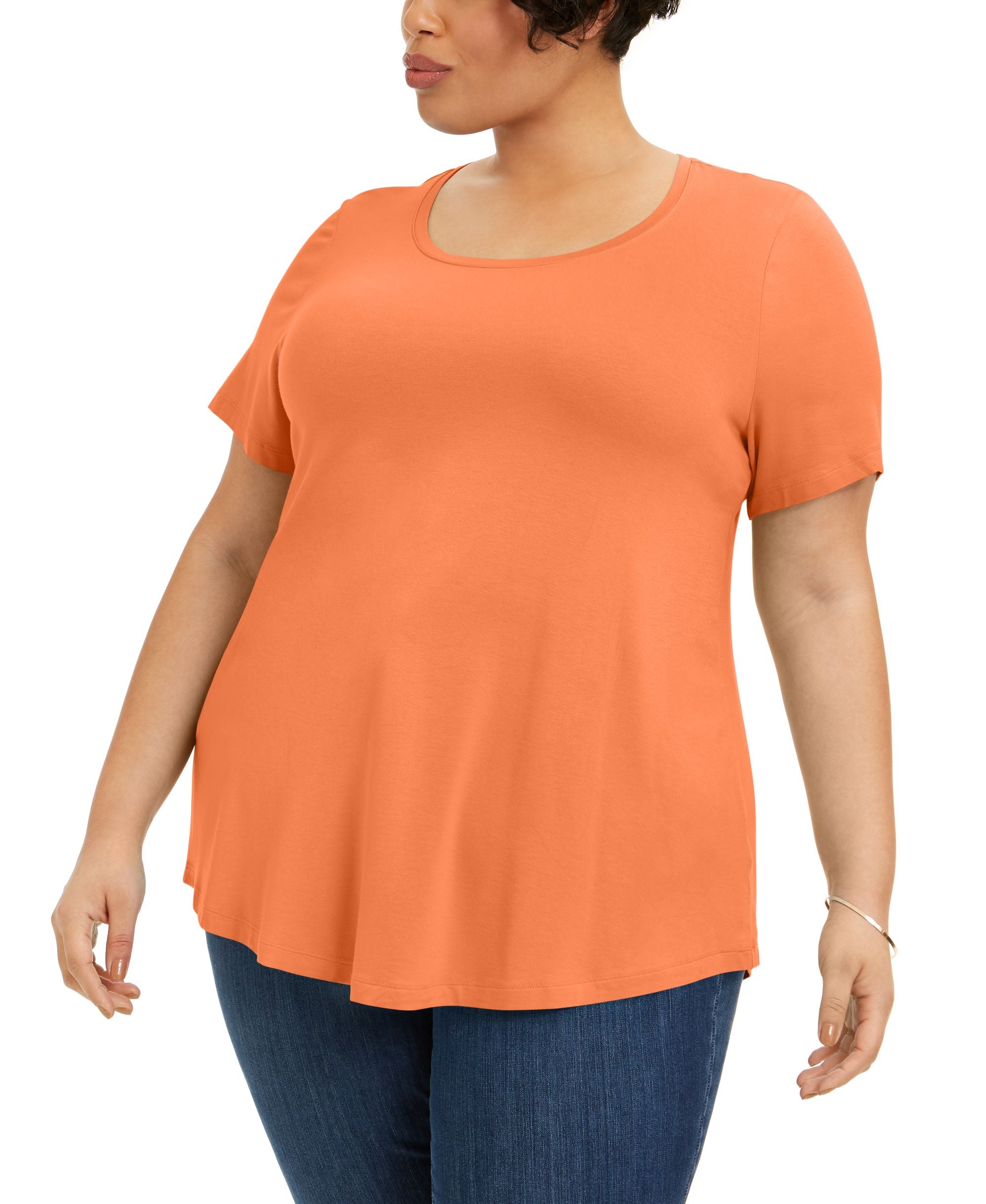JM Collection Plus Size Short Sleeve Top