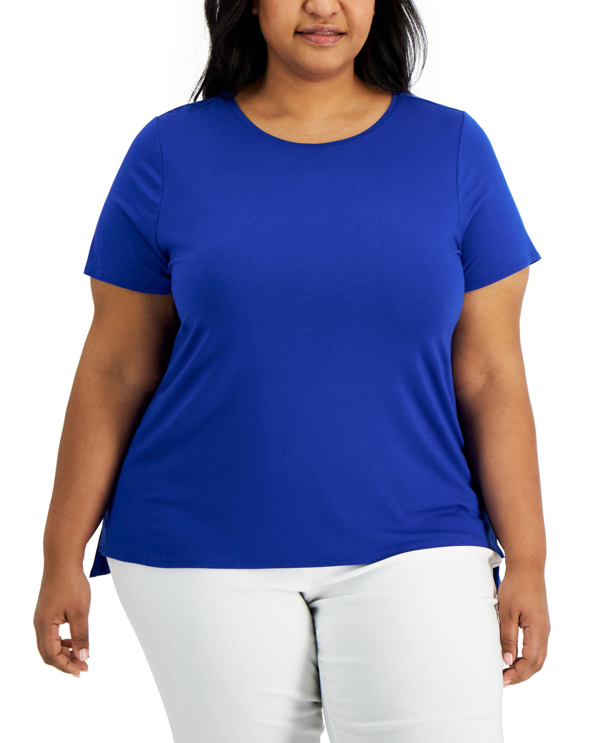 Alfani Plus Size Solid T-Shirt