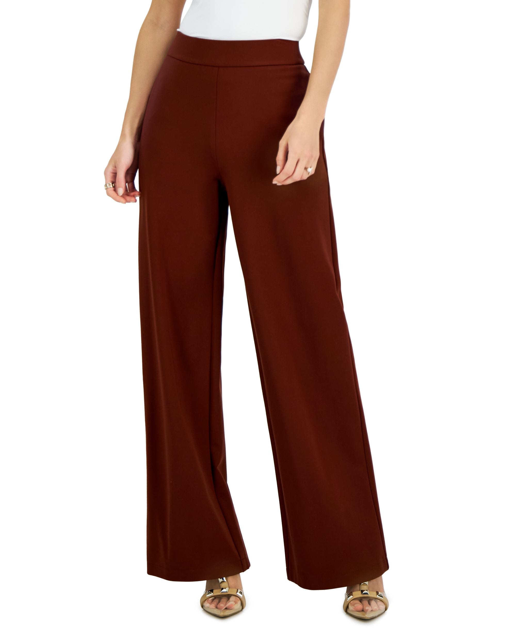 INC International Concepts Womens High Rise Wide Leg Pants