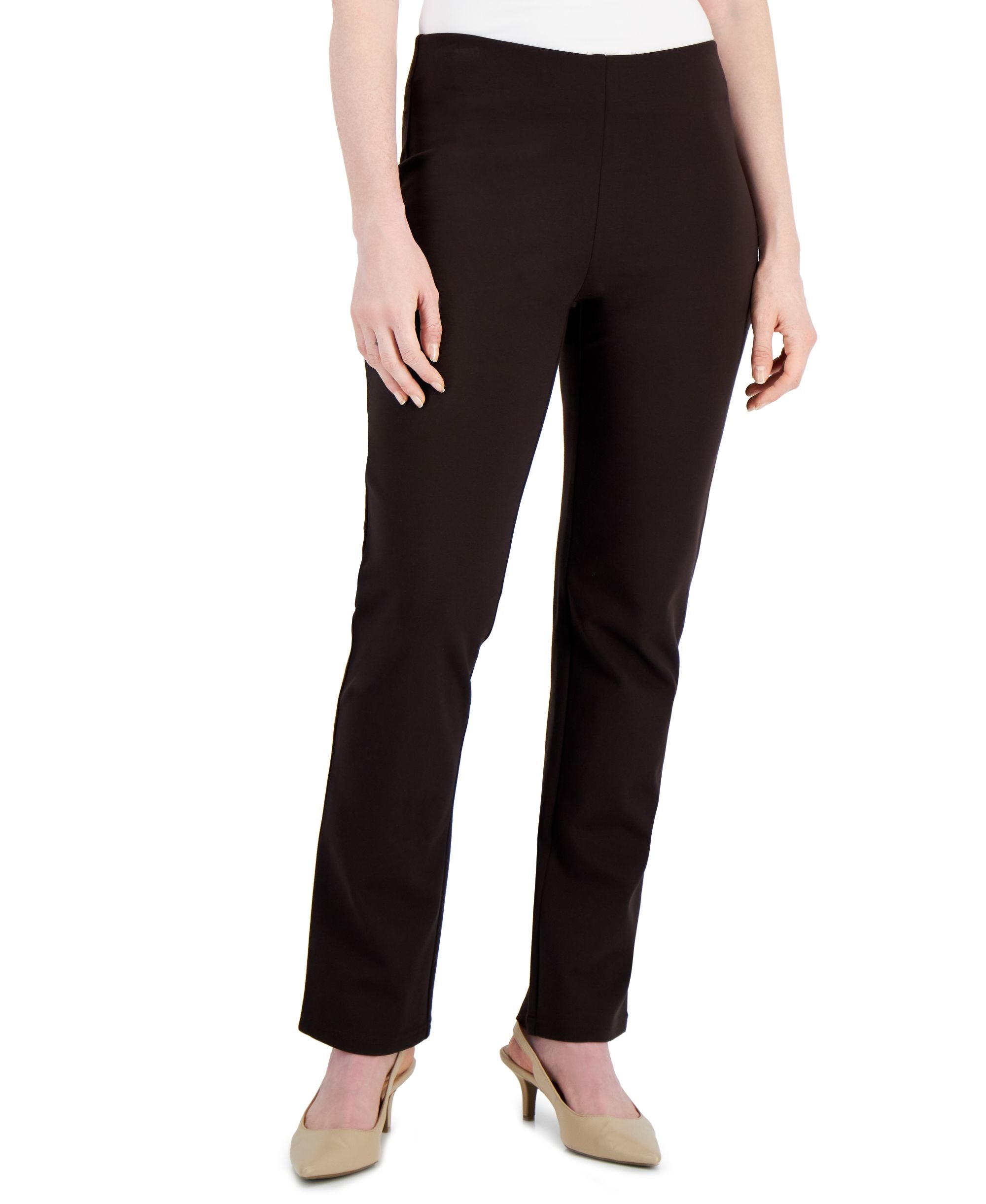 Petite Pont?-Knit Pull-On Pants, Petite & Petite Short
