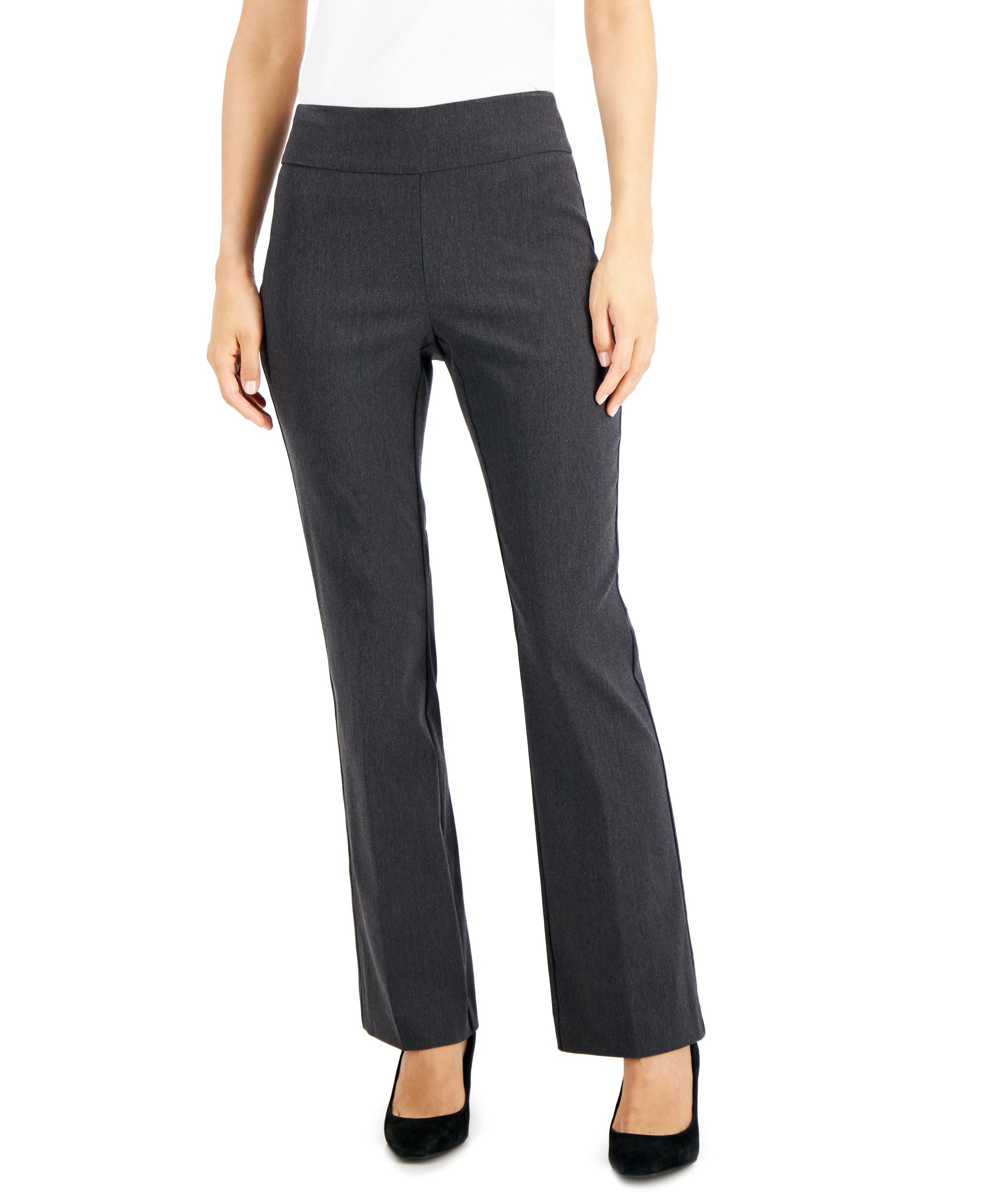 Alfani Womens Bootcut Pull On Pants