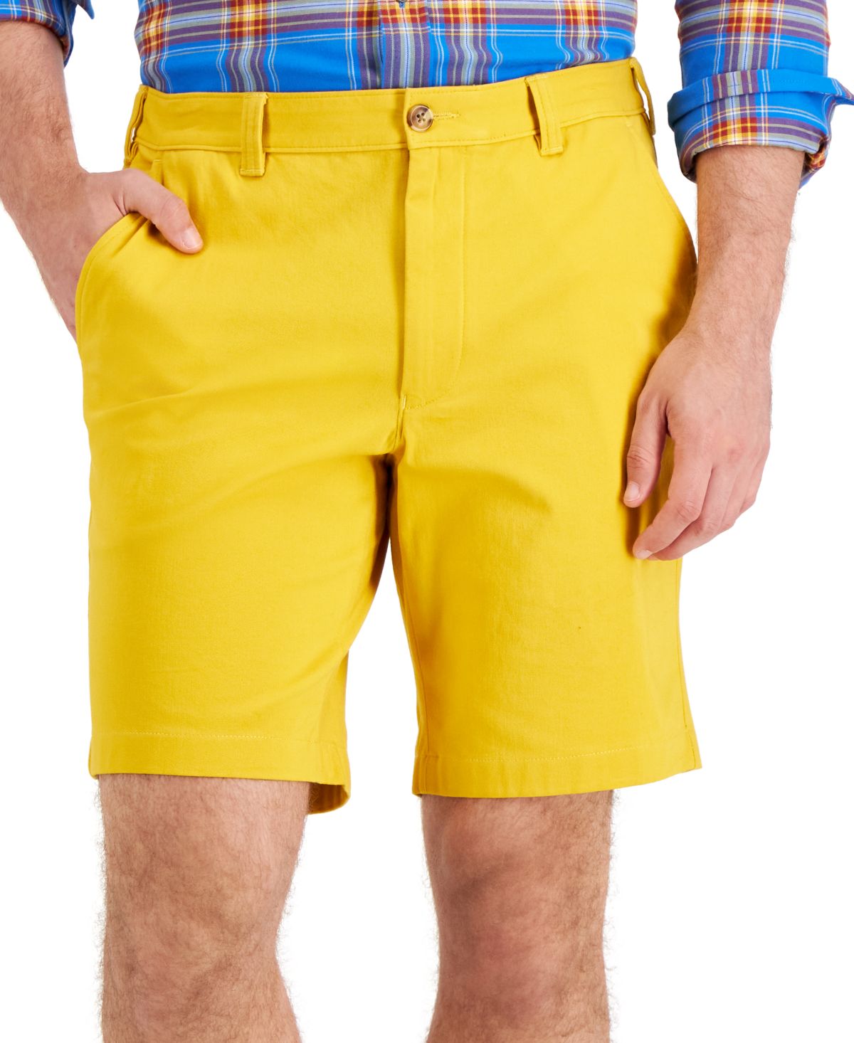 Club Room Mens Regular Fit 9 4 Way Stretch Shorts