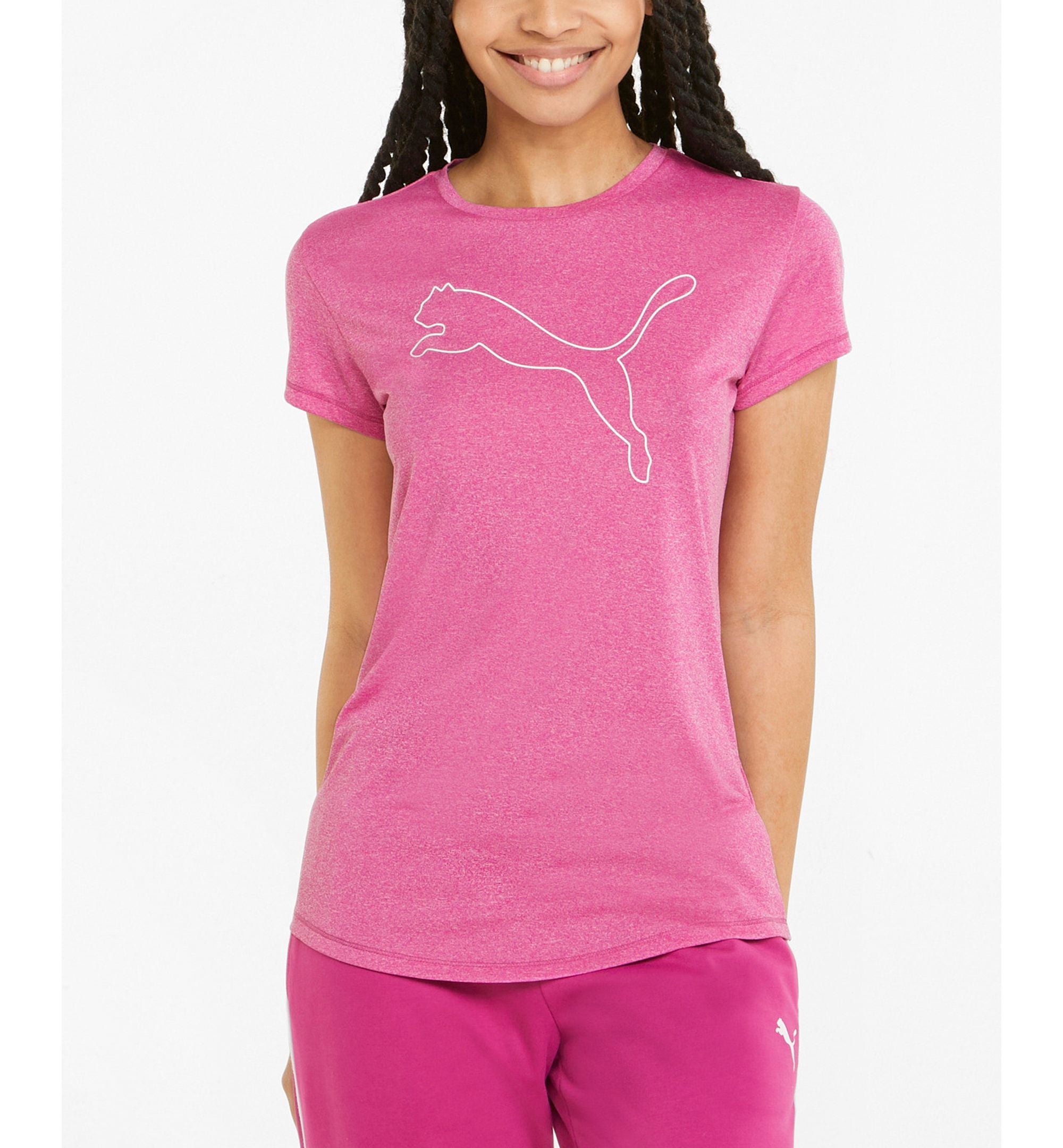 Women's Heather Performance Logo Graphic T-Shirt