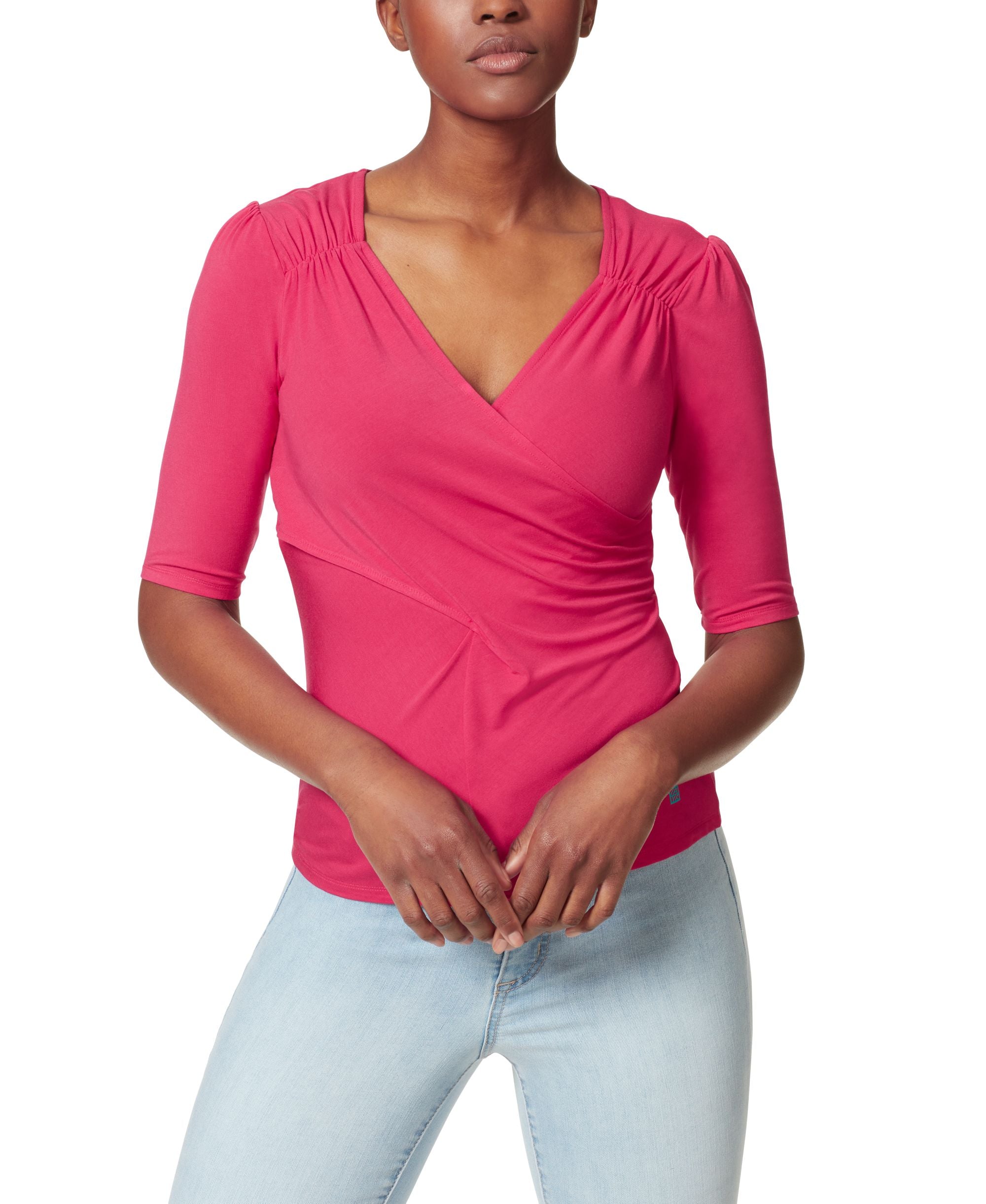 Womens Alyssa Cross Over Top