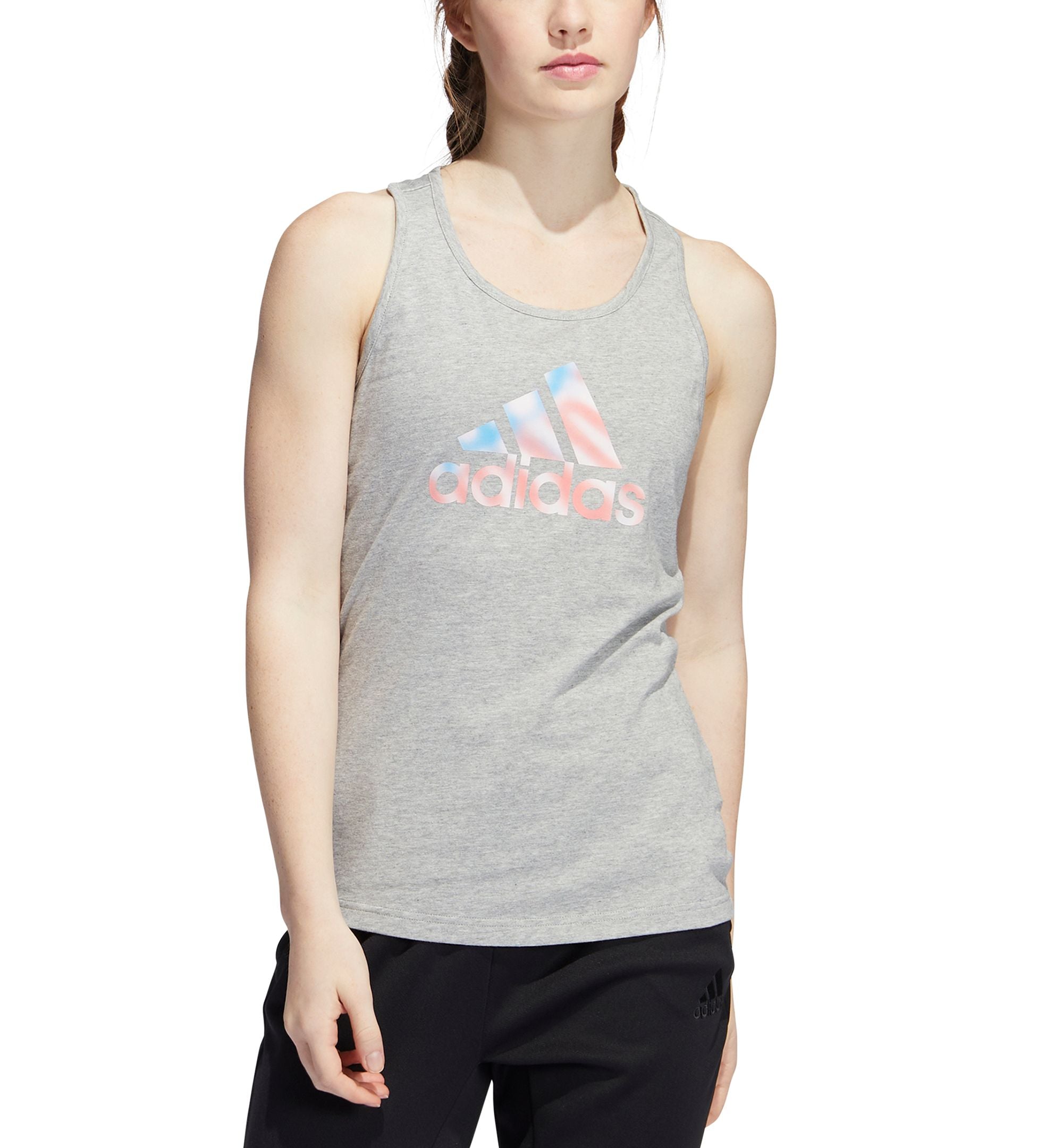 Adidas Womens Cotton Logo Americana Tank Top