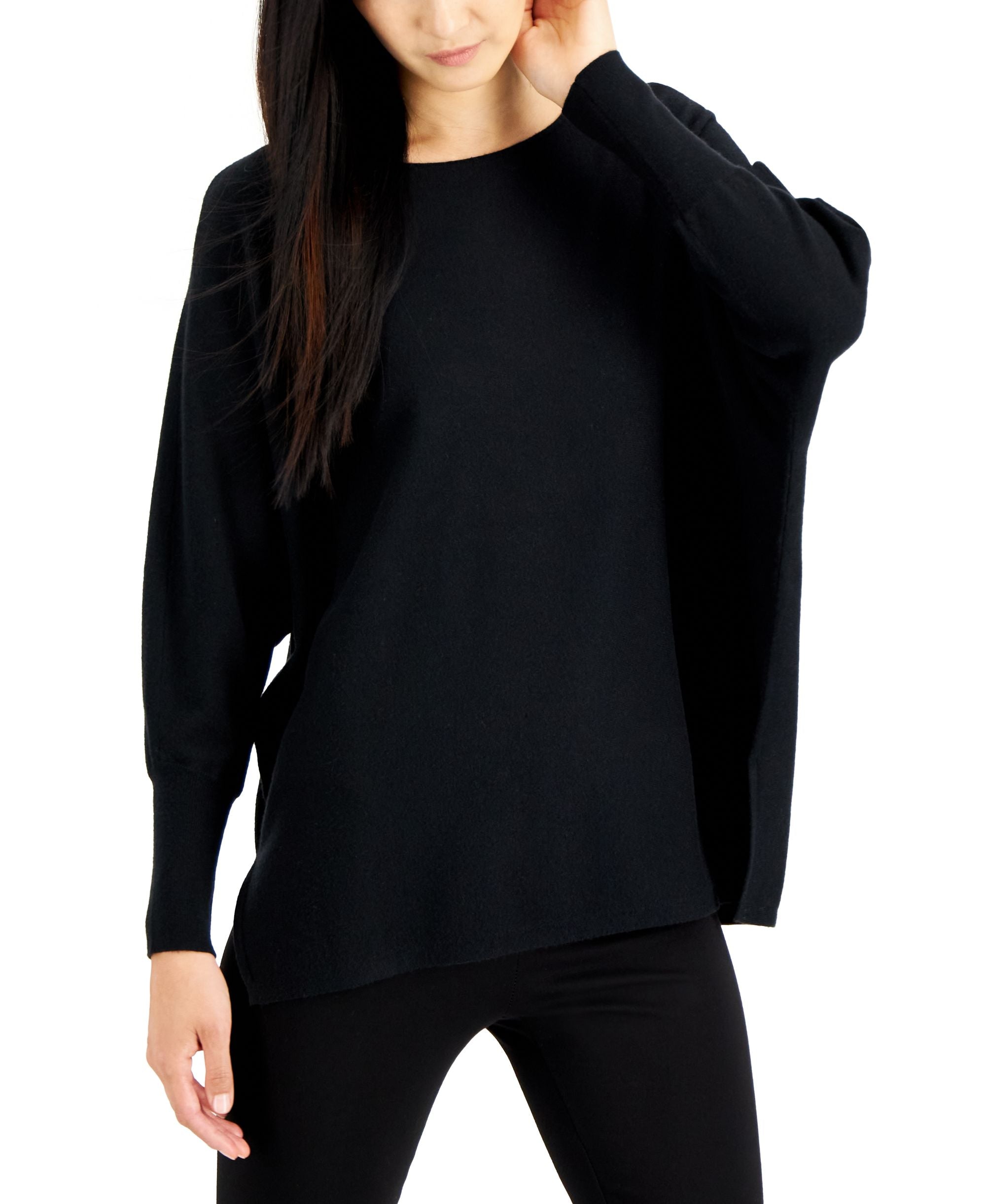 Alfani Womens Boatneck Dolman Sleeve Sweater