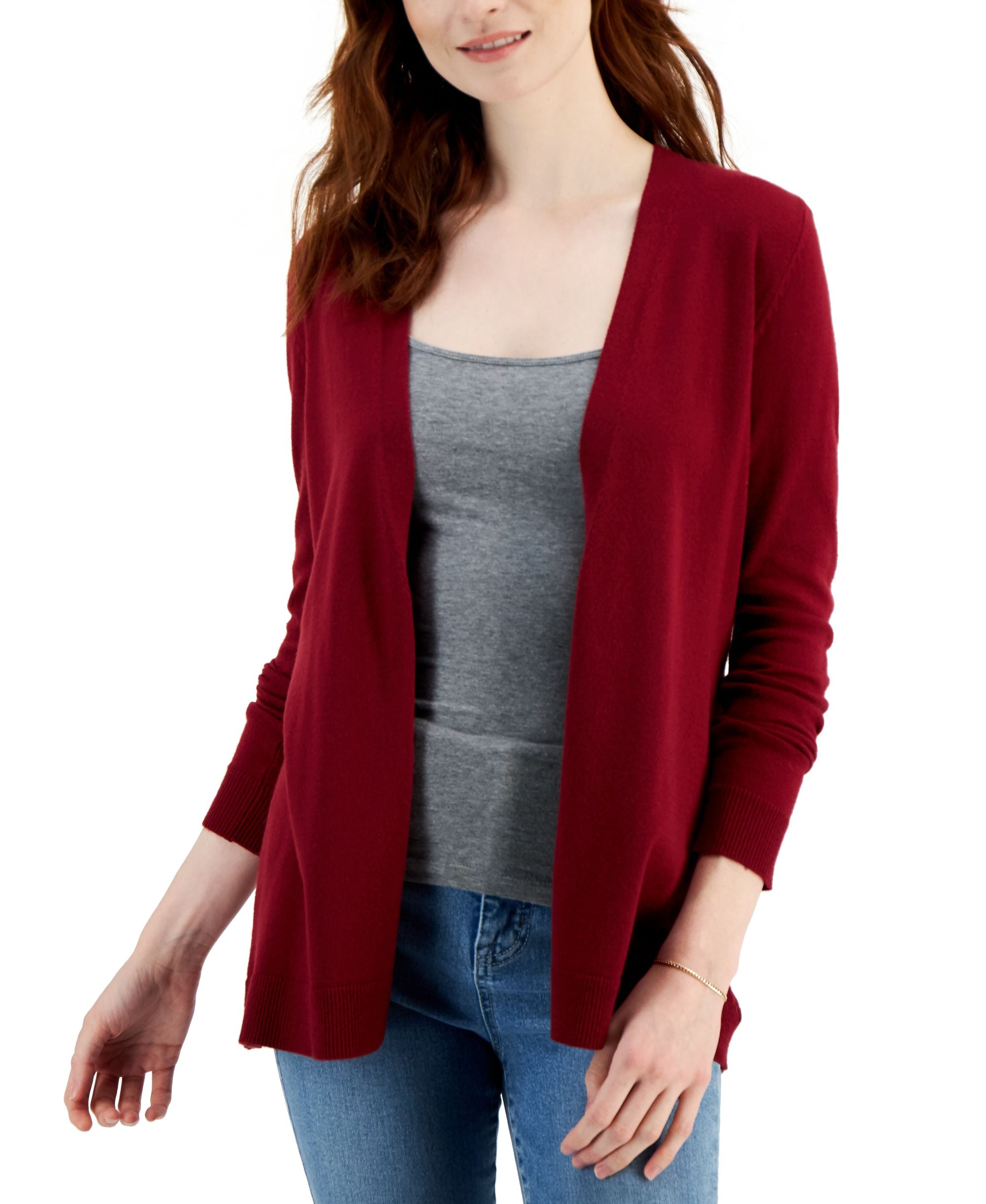 Style & Co Petite Open Front Cardigan
