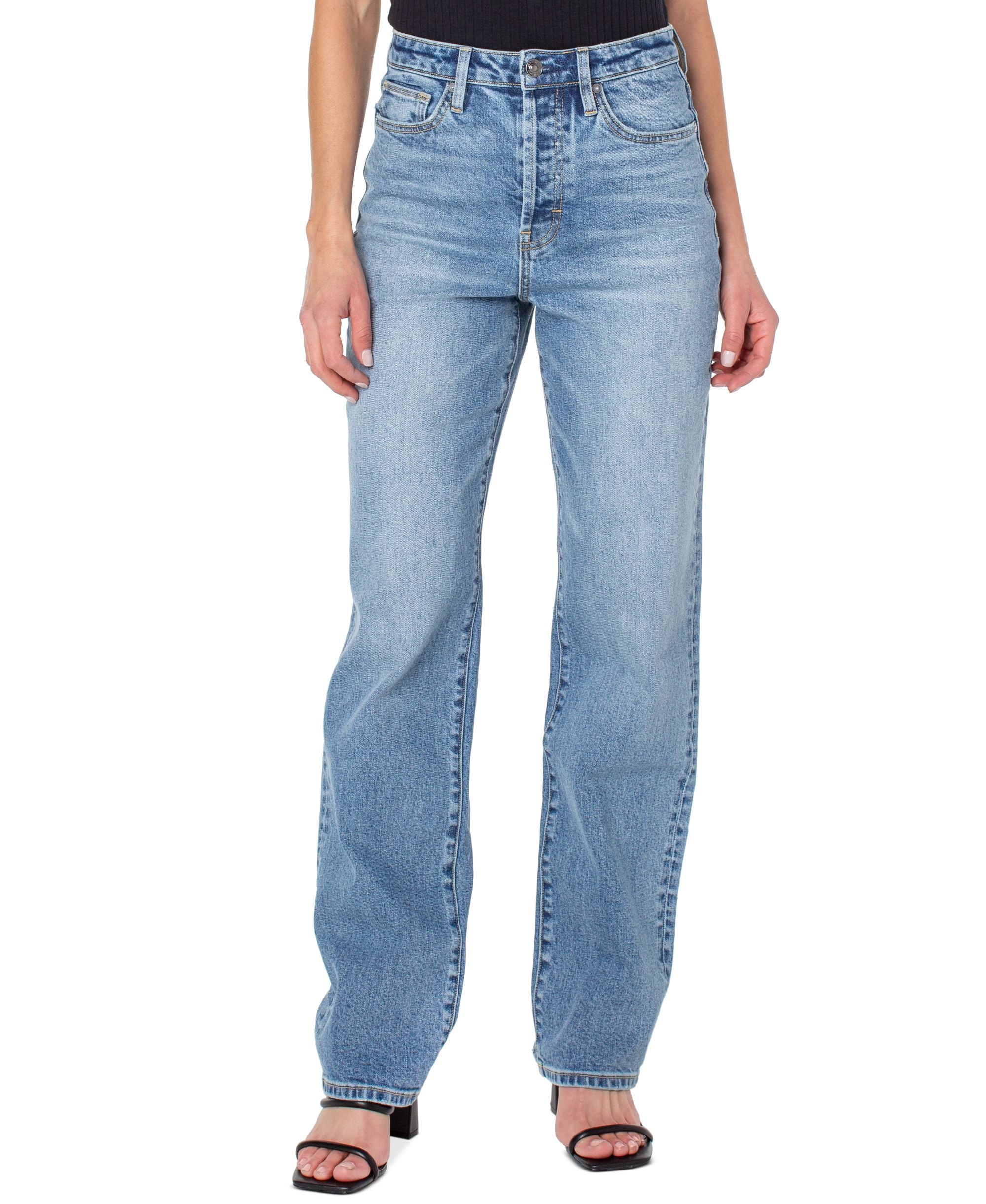 Earnest Sewn Womens Parker 90s Full Length Denim Jeans