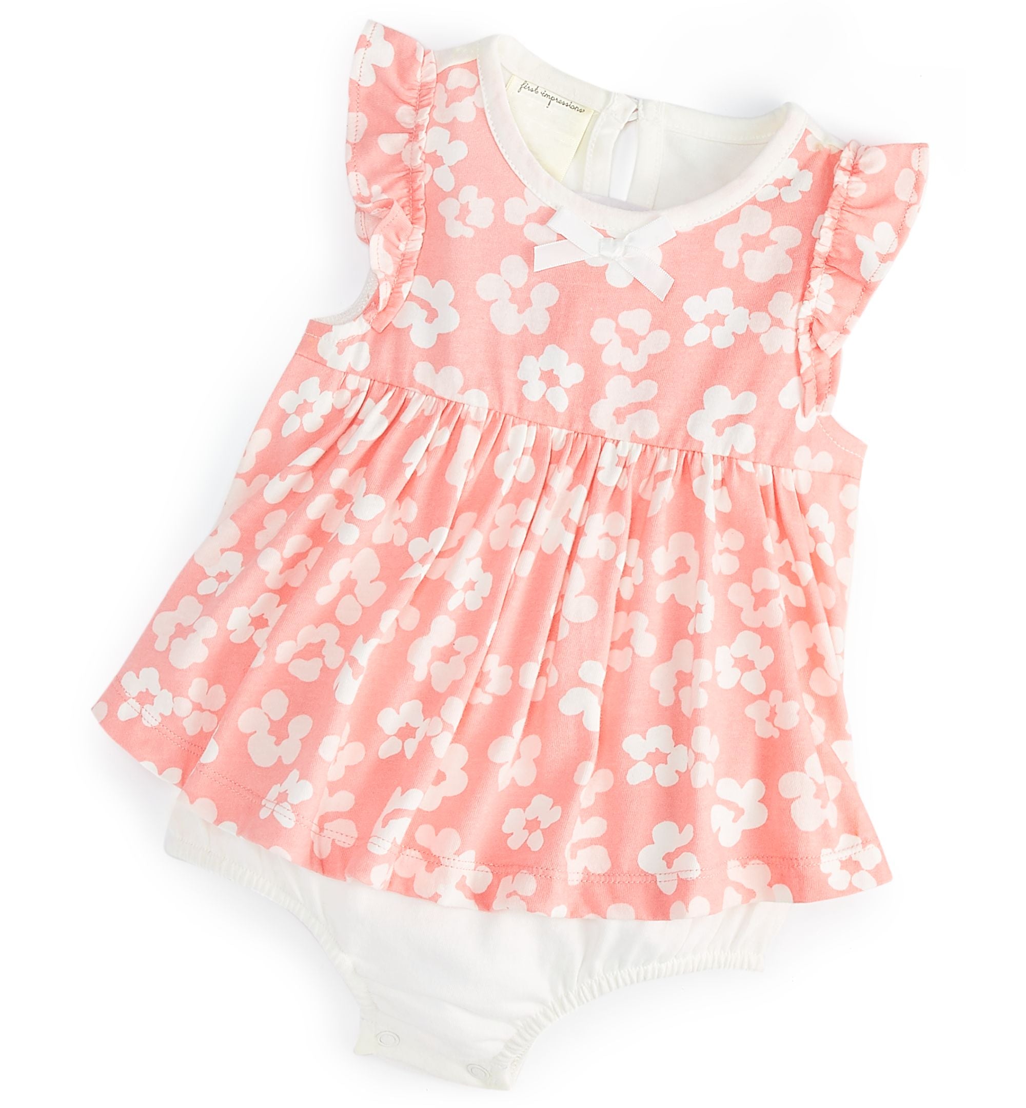 First Impressions Baby Girls Floral Print Cotton Sunsuit