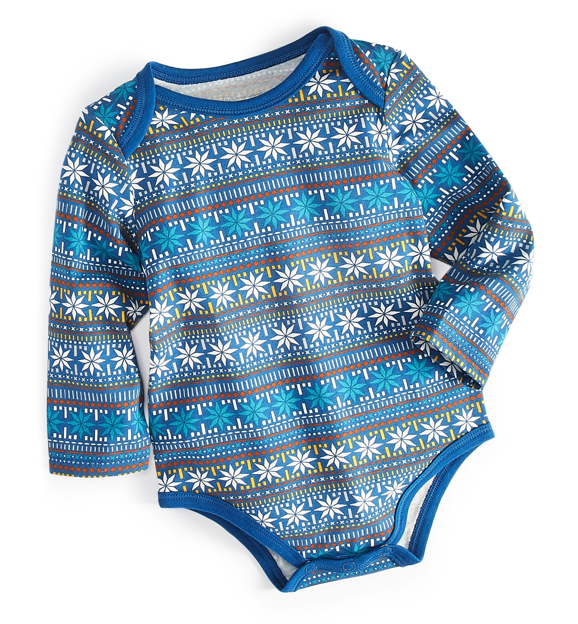 First Impressions Baby Boys Fair Isle Bodysuit