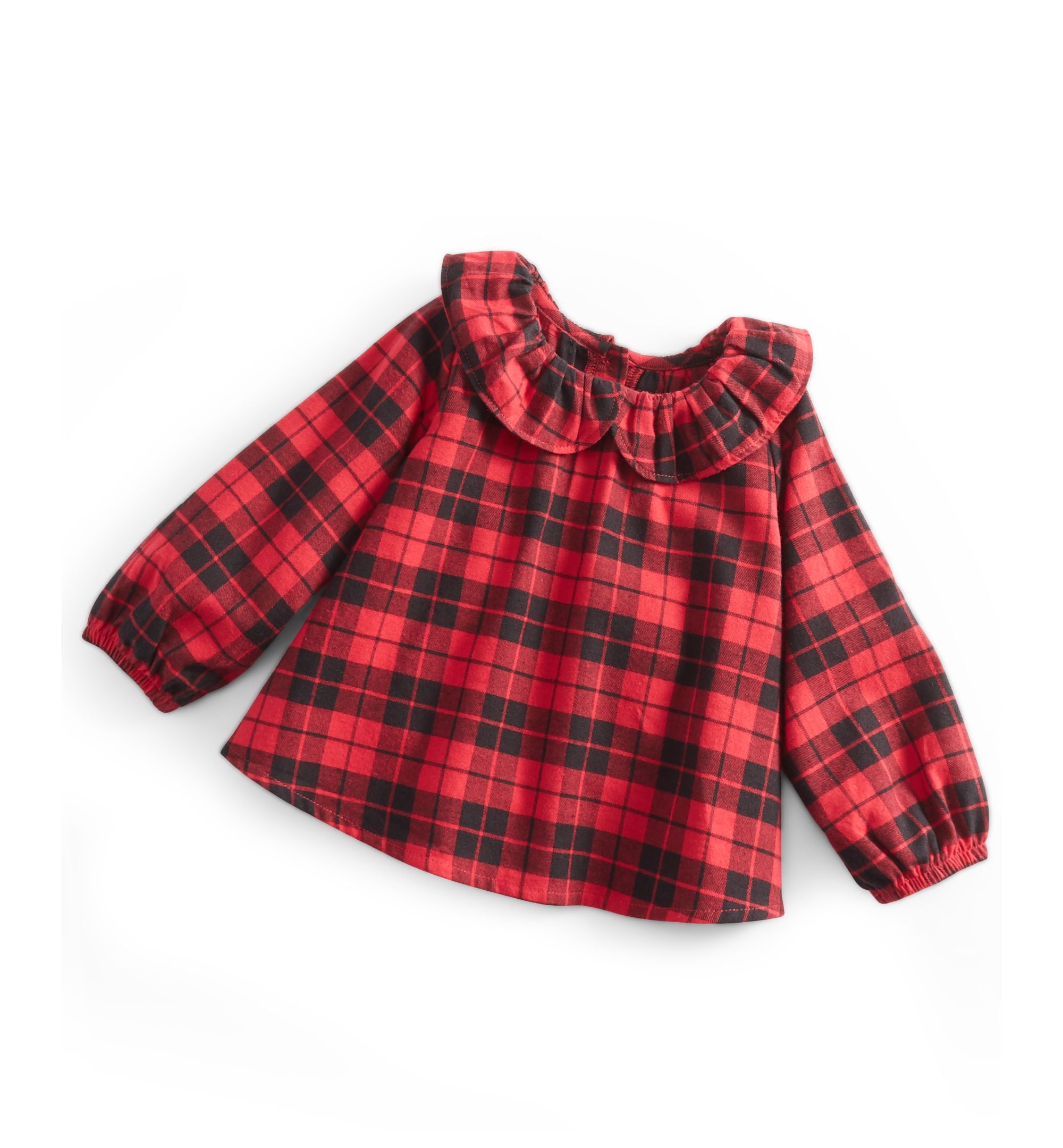 First Impressions Baby Girls Red Check Top