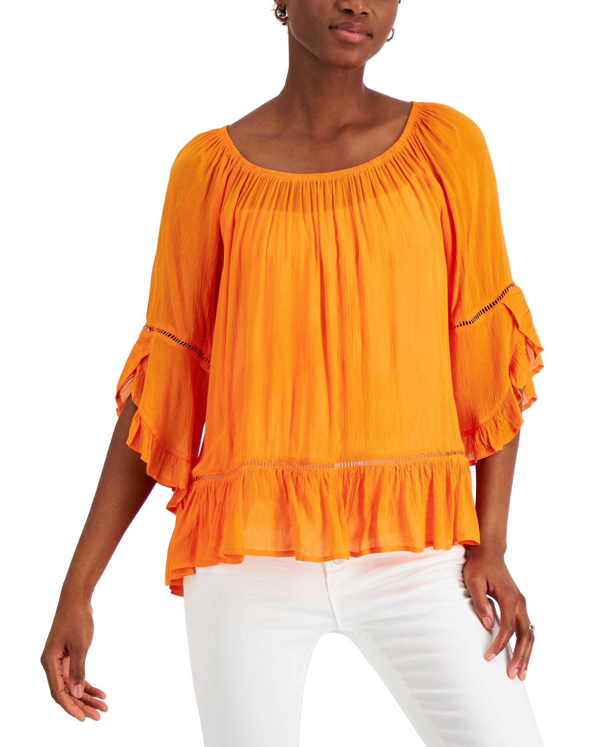 Fever Ruffled Hem Top