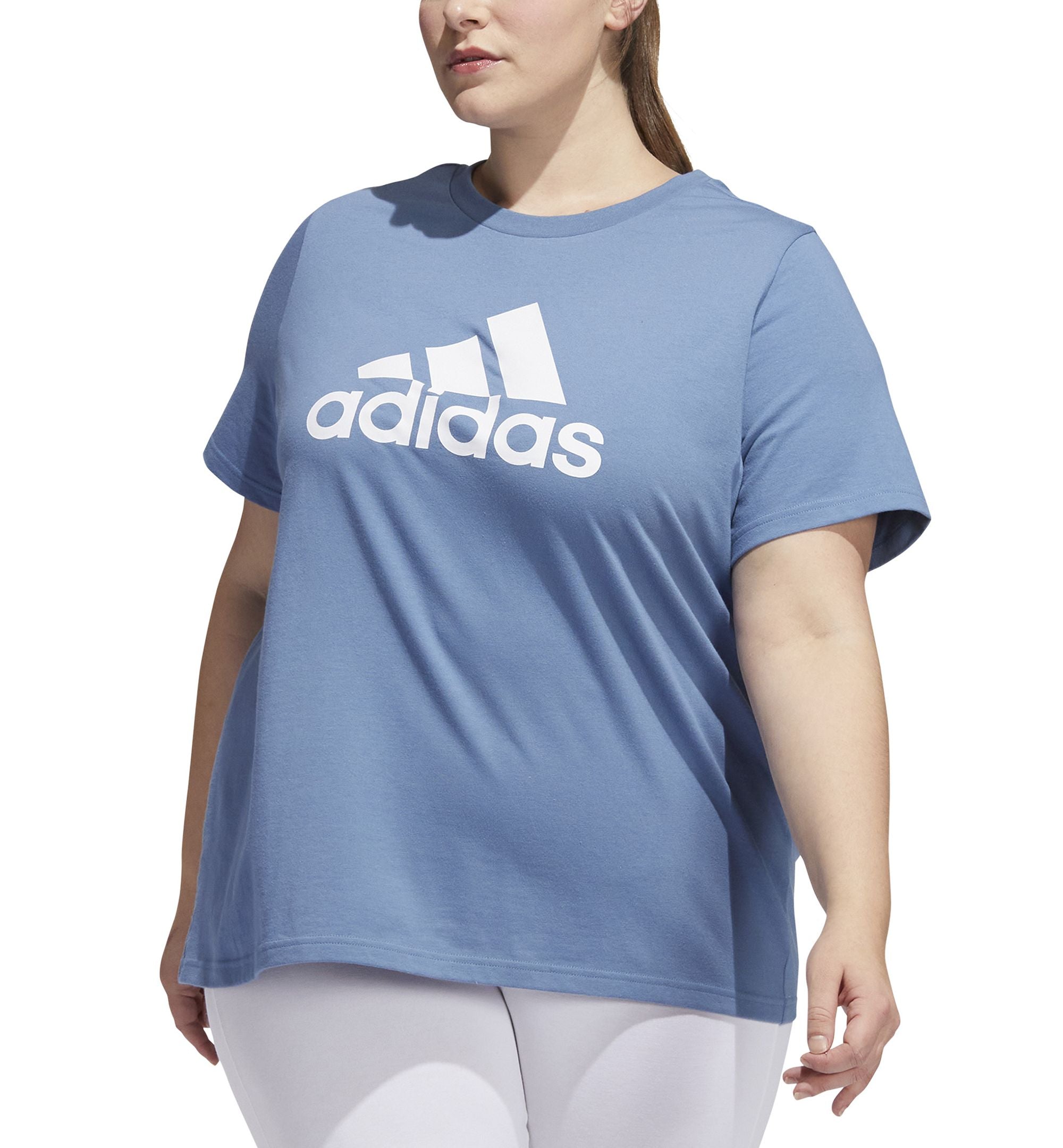 Adidas Plus Size Cotton Logo T-Shirt