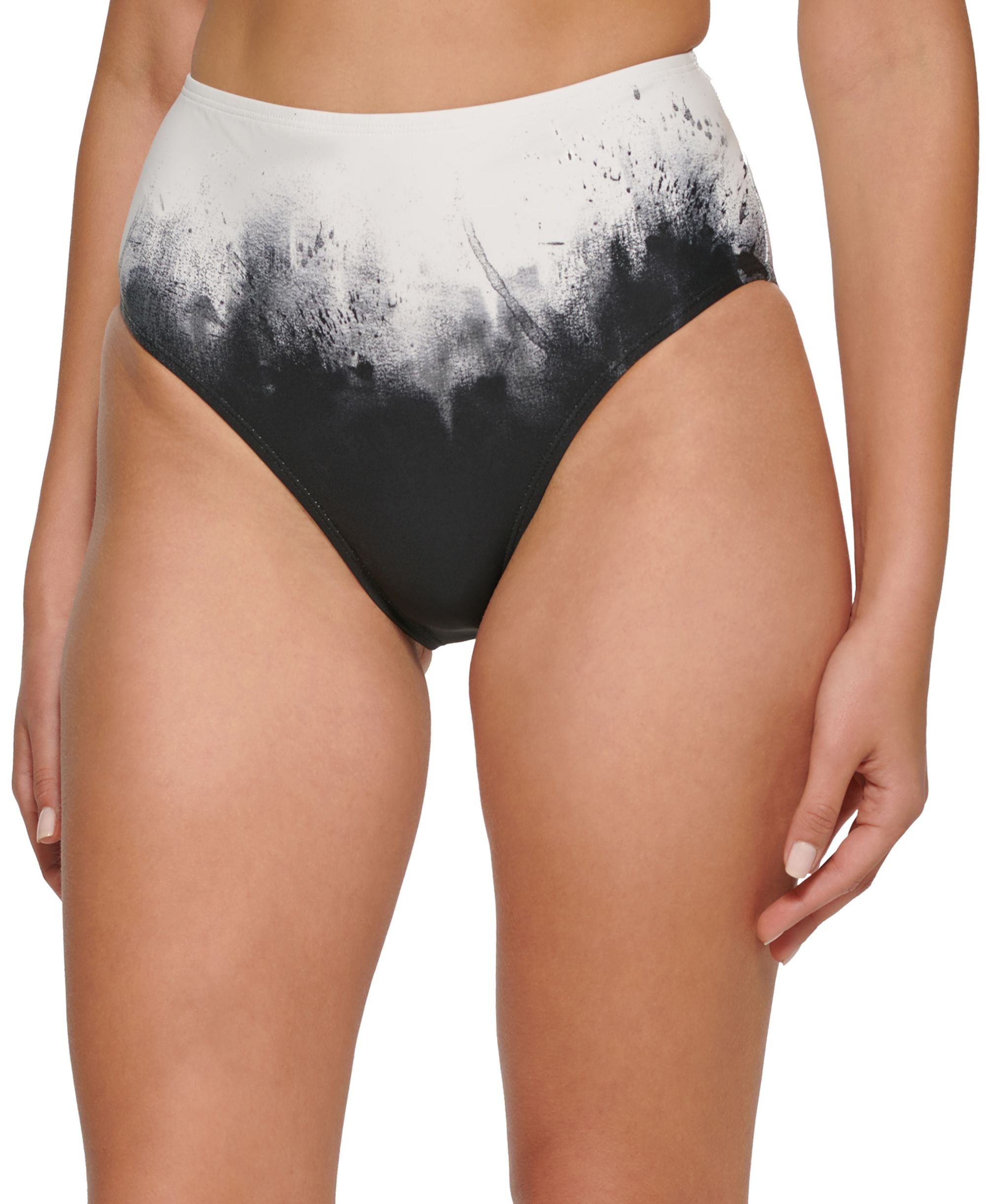 Women's Printed High-Waist Bikini Bottoms