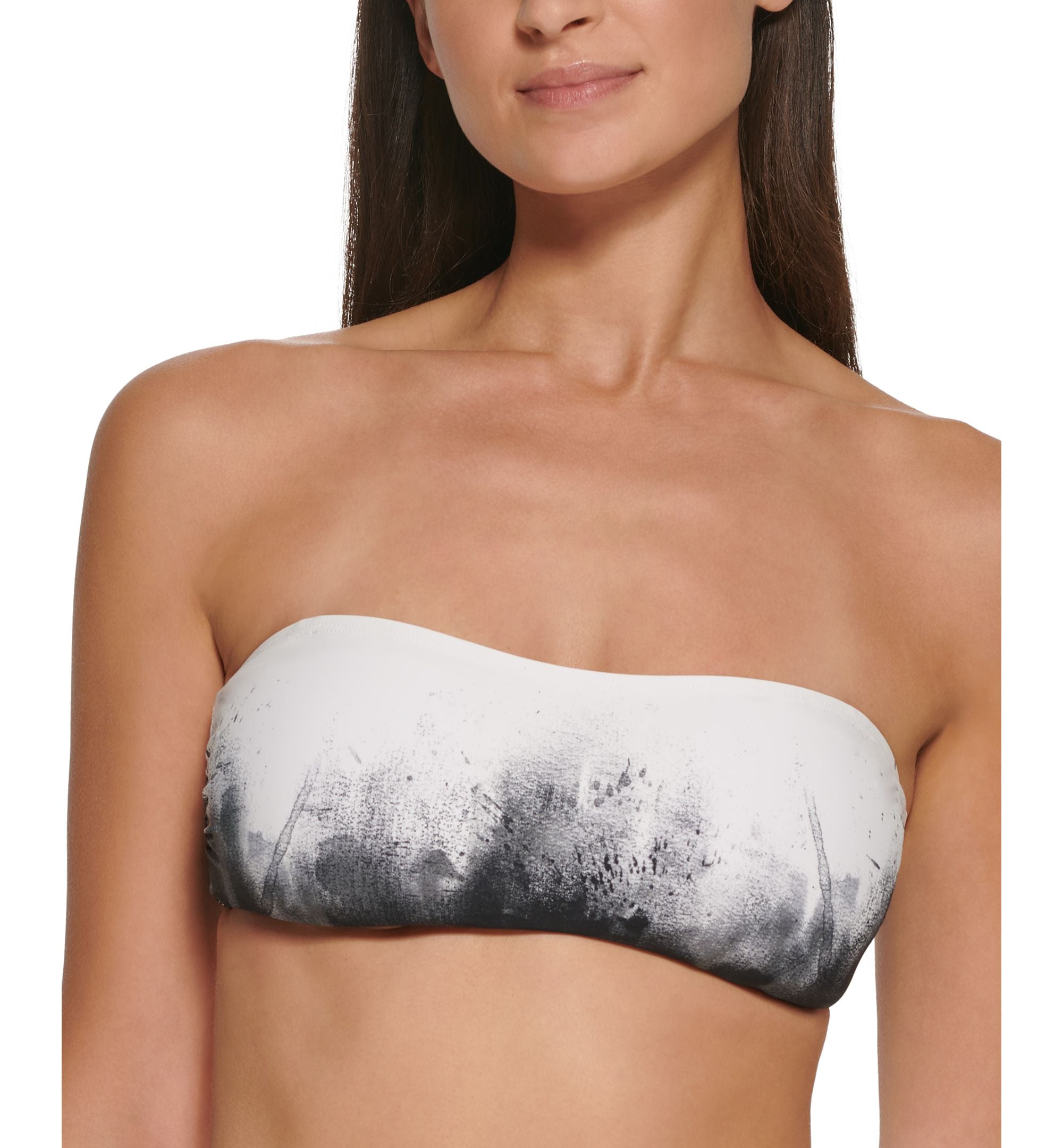 Women's Printed Removable-Straps Bandeau Bikini Bra Top