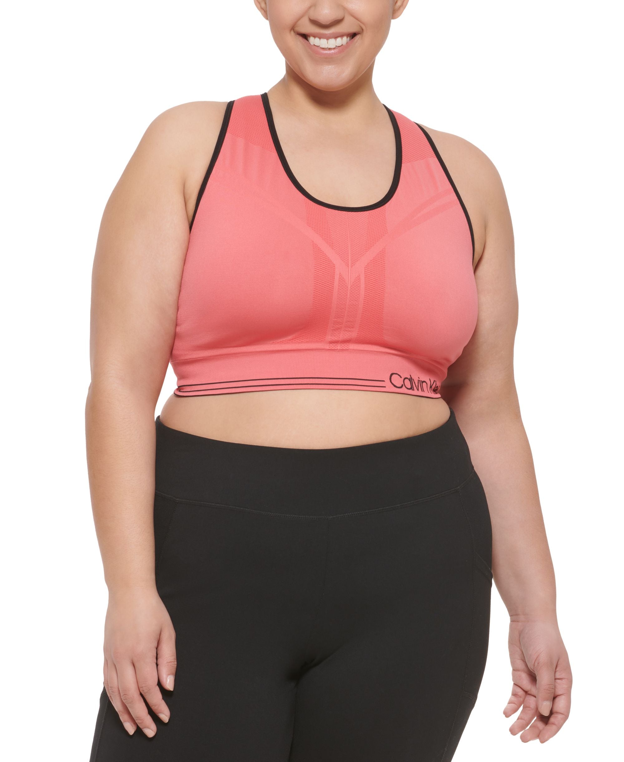 Calvin Klein Performance Plus Size Reversible Medium Impact Sports Bra
