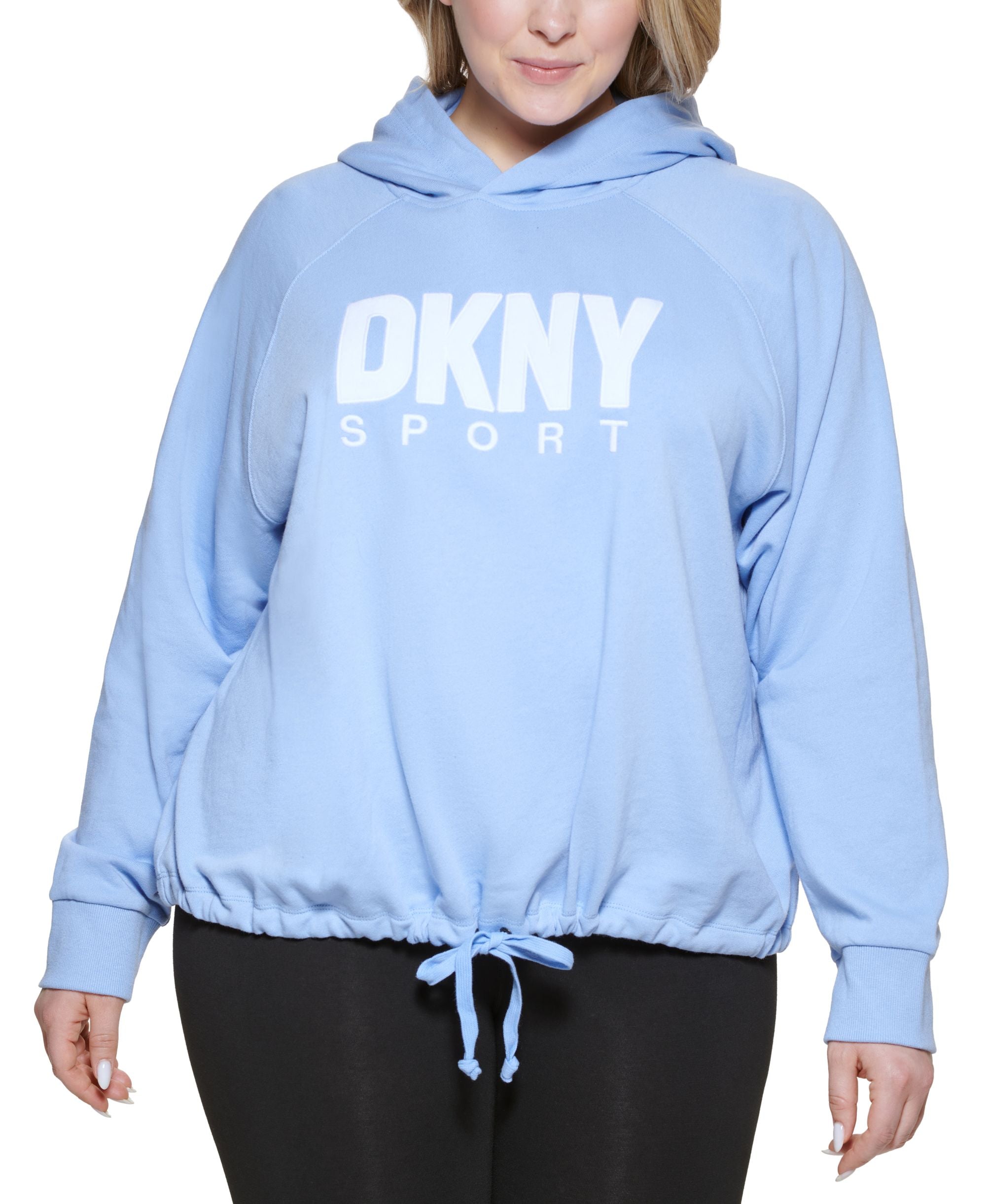 DKNY Sports Plus Size Logo Hoodie