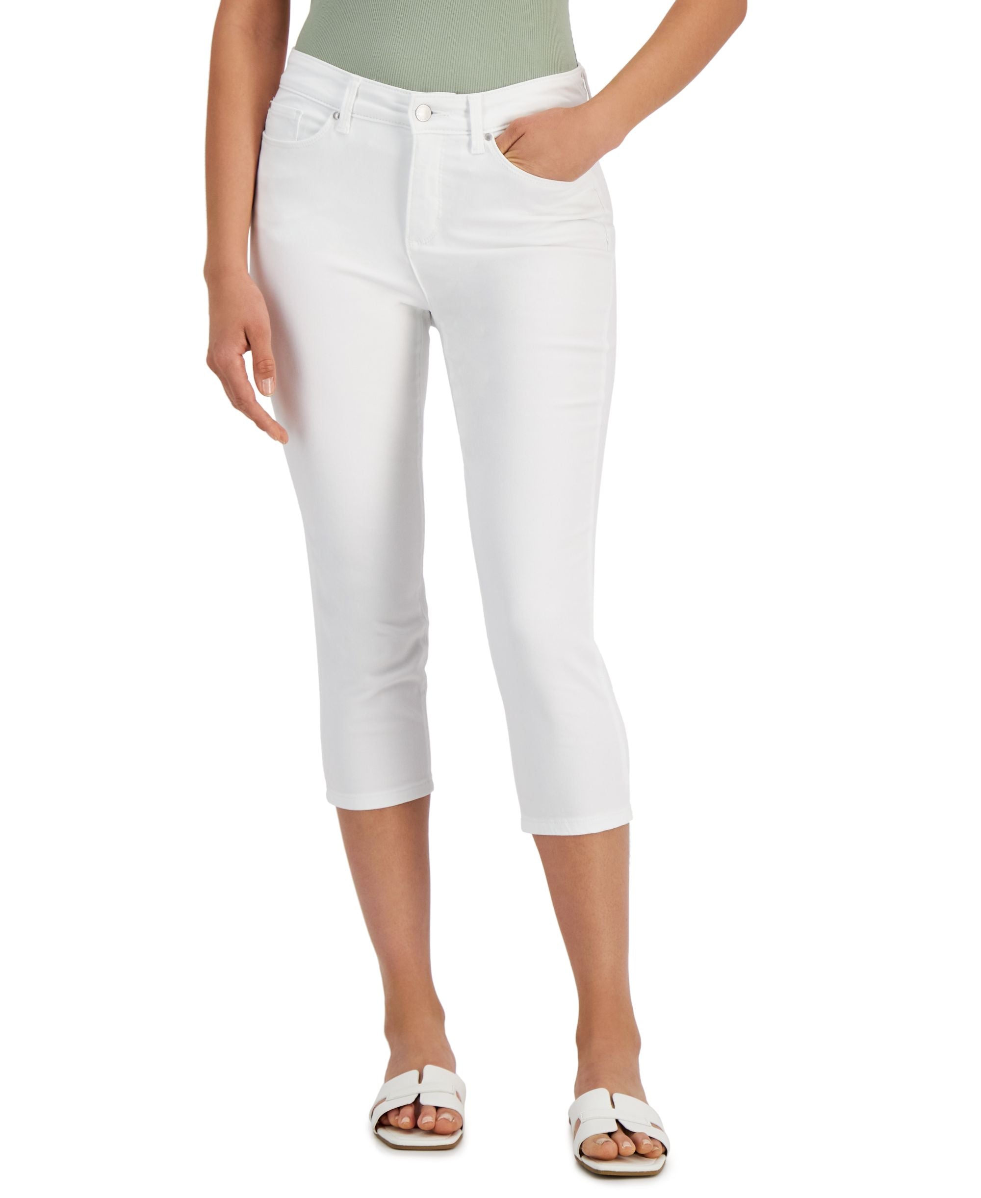 Charter Club Petite Tummy Control Bristol Capri Jeans
