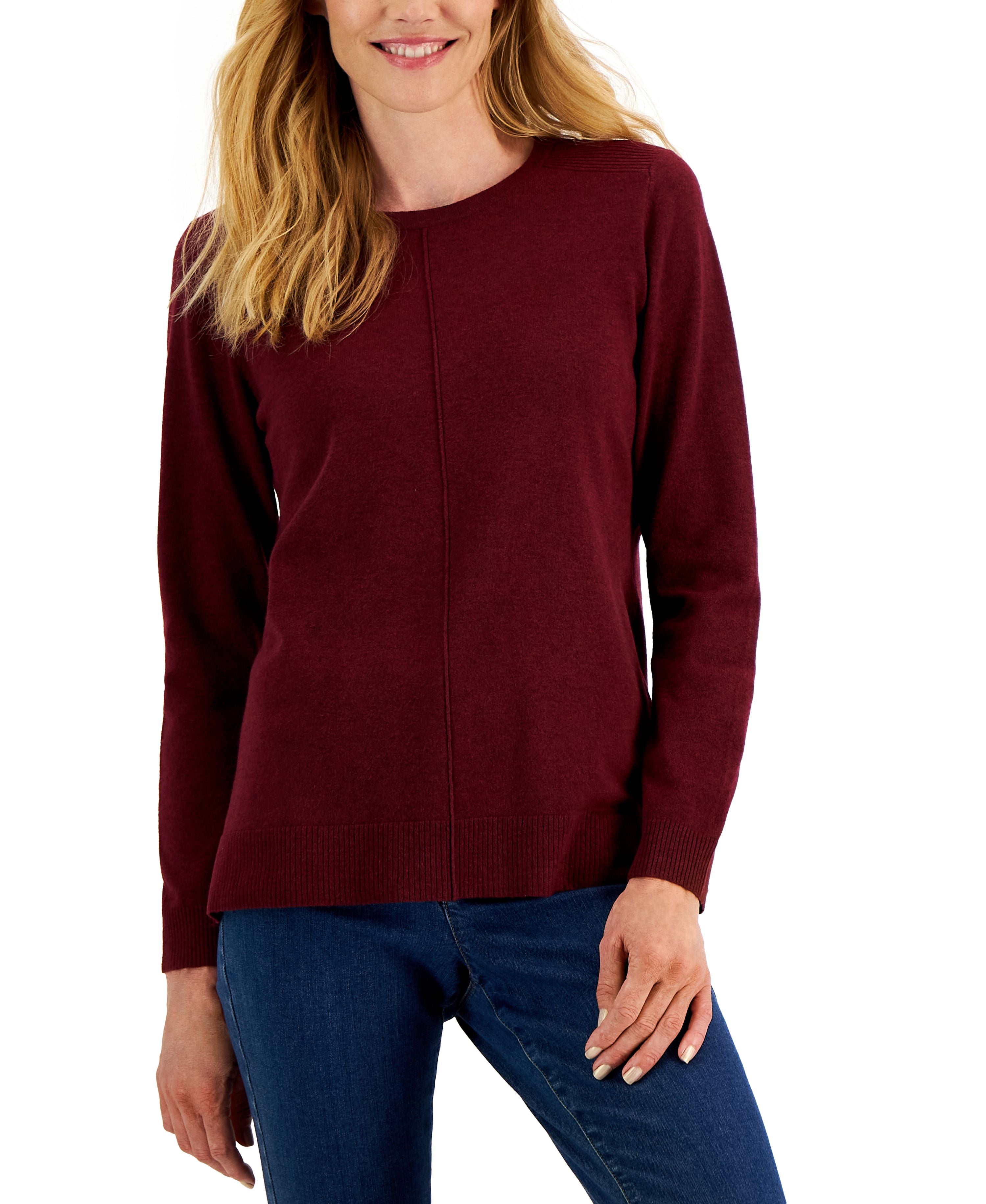 Women's Seam Front Crewneck Top