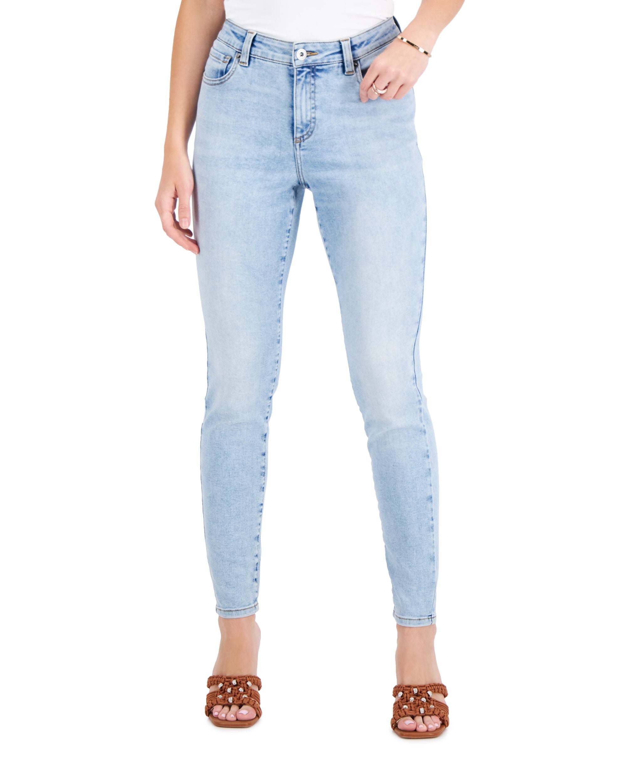 INC International Concepts Womens Mid Rise Skinny Jeans