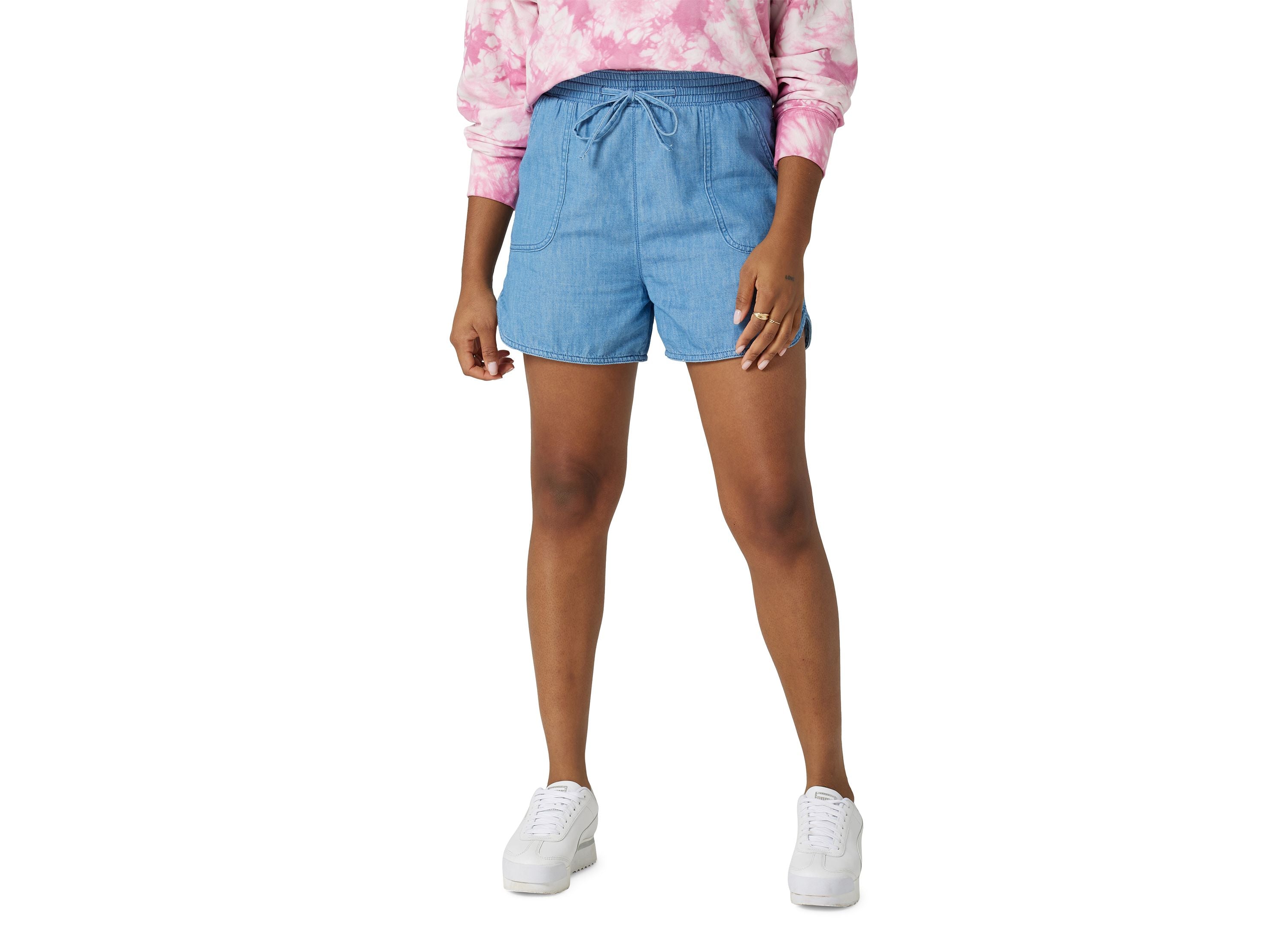 Women's Stay Home Cotton Pull-On Shorts