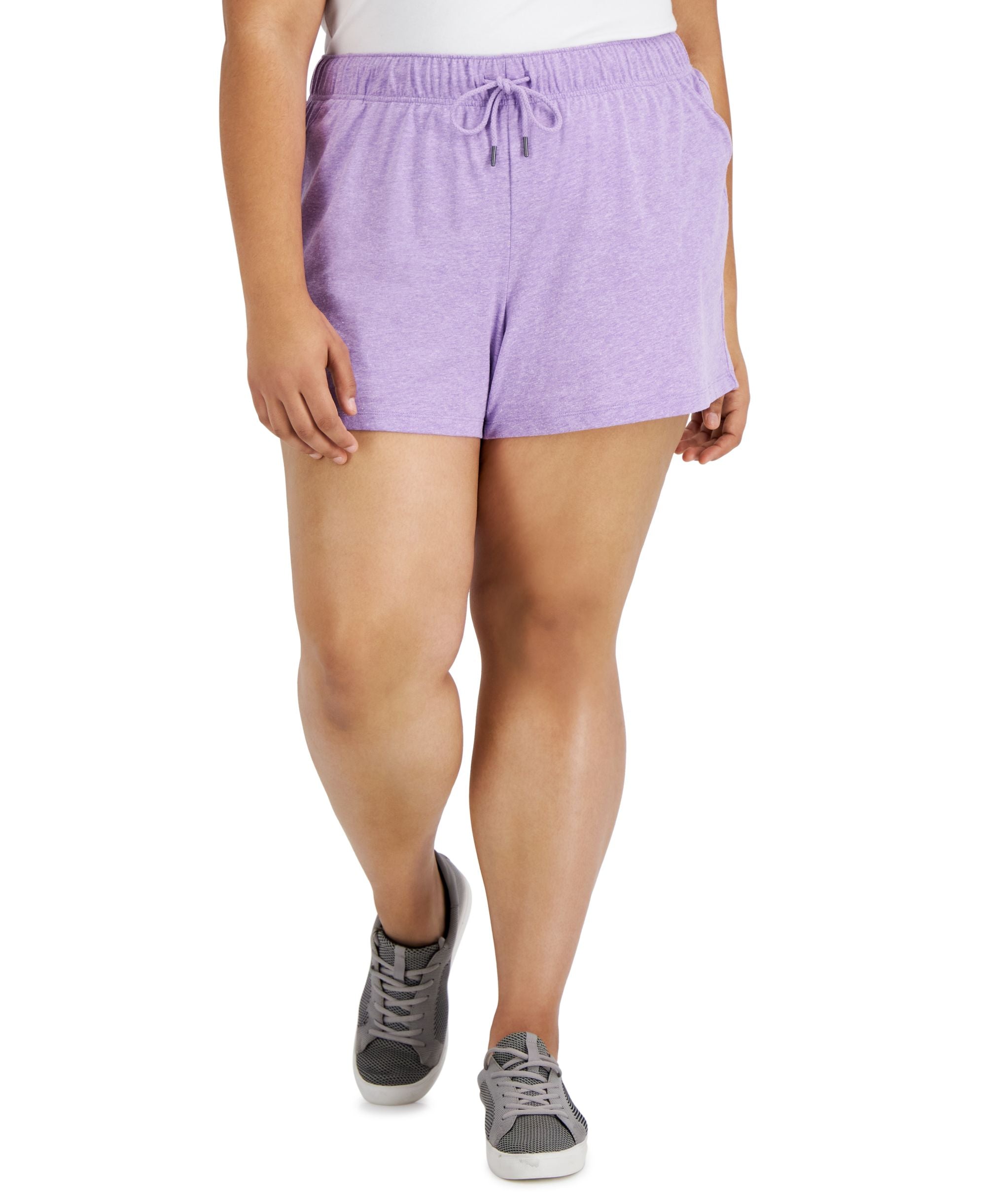 ID Ideology Plus Size Retro Recycled Drawstring Shorts
