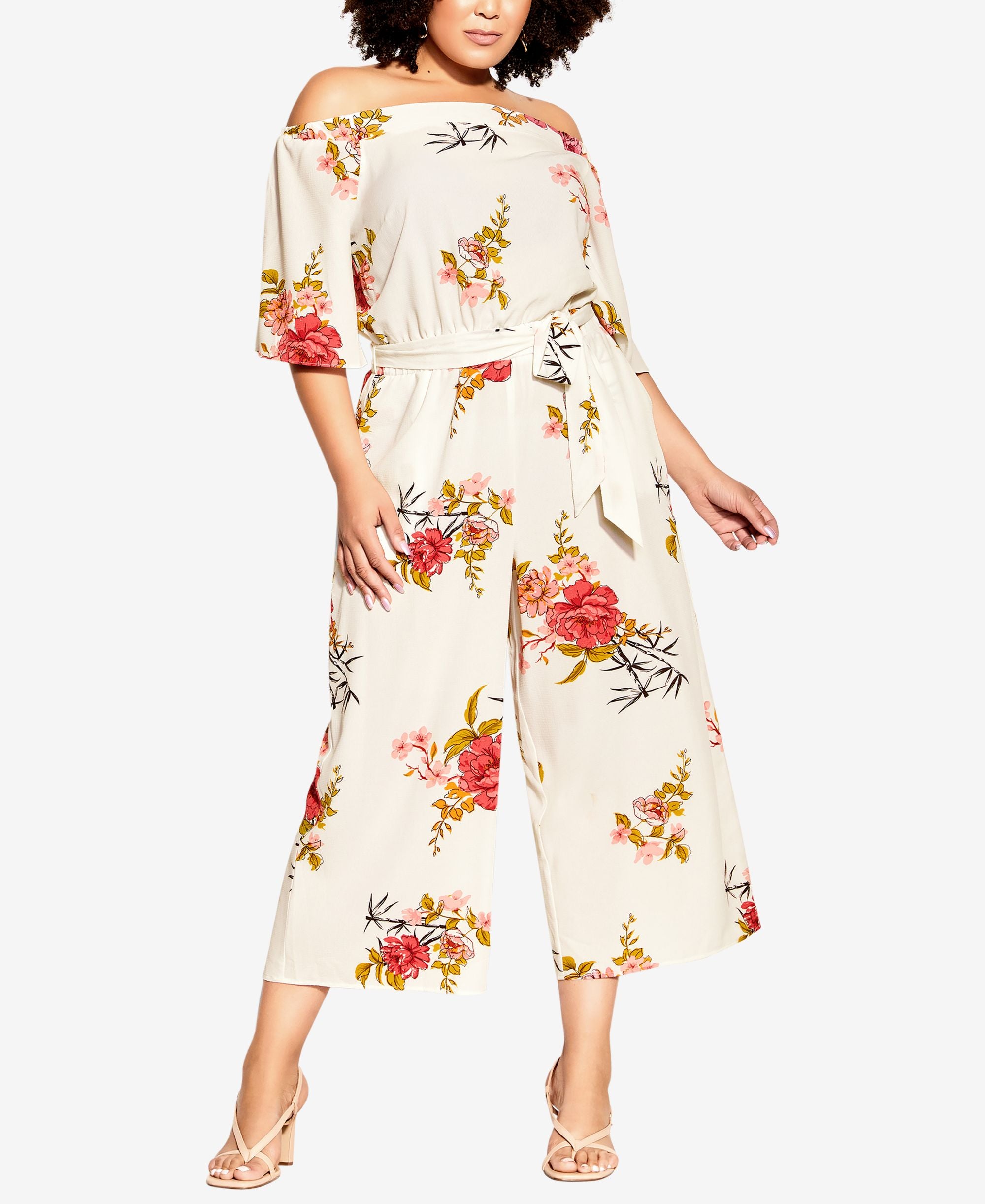 City Chic Trendy Plus Size Bloom Jumpsuit