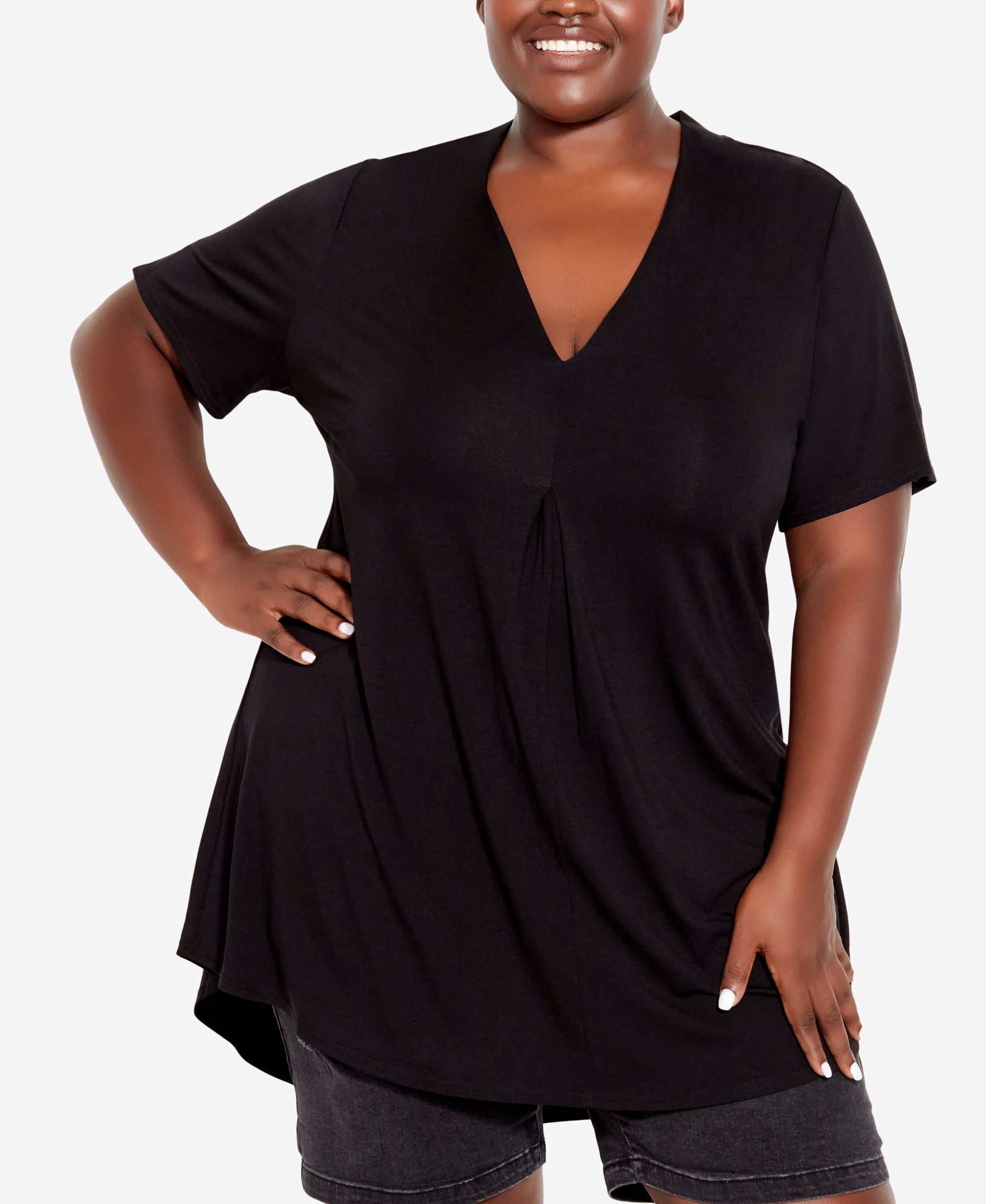 Plus Size Kaylie High Low Top
