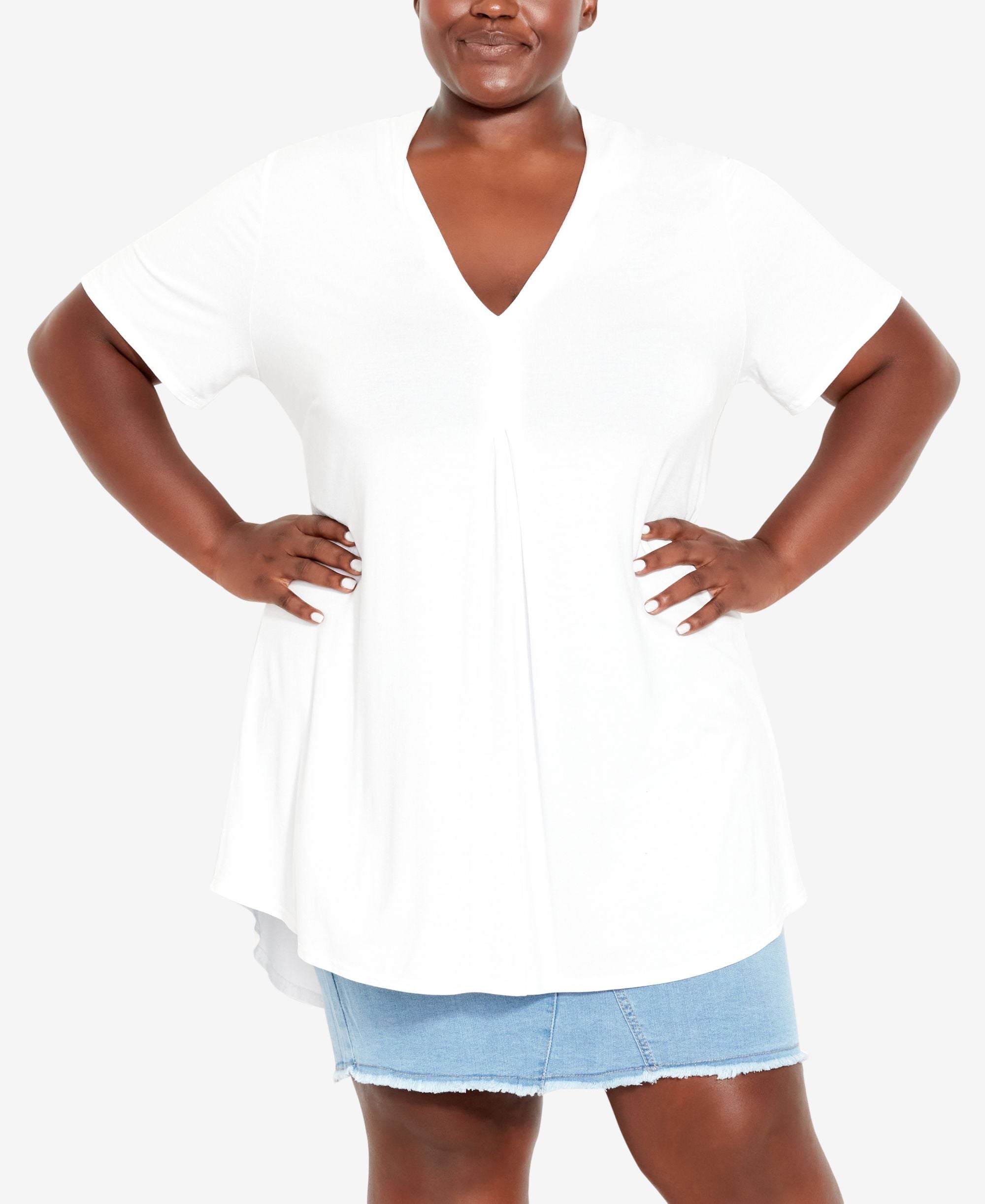 Plus Size Kaylie High Low Top