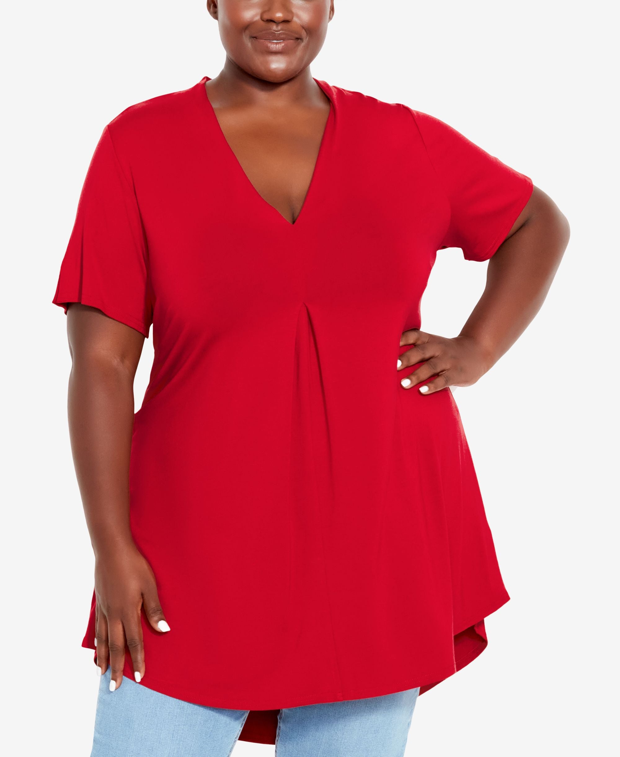Plus Size Kaylie High Low Top