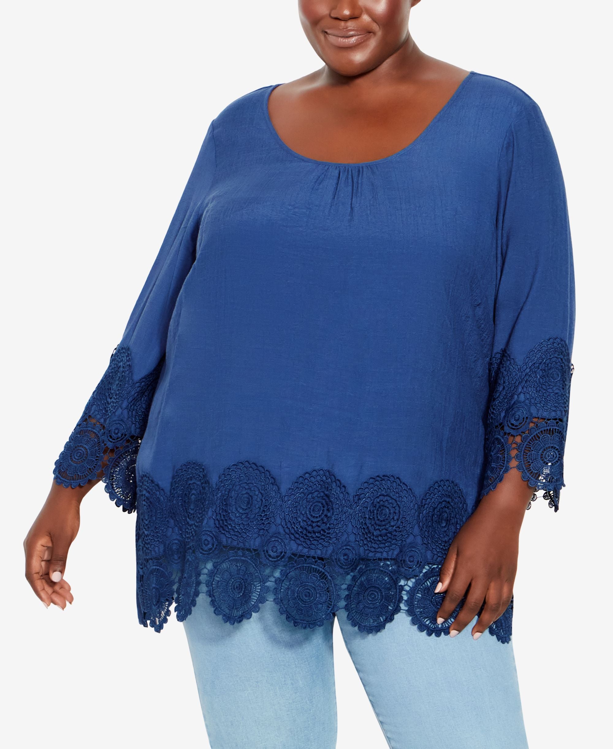 Plus Size Sylvie Crochet Top