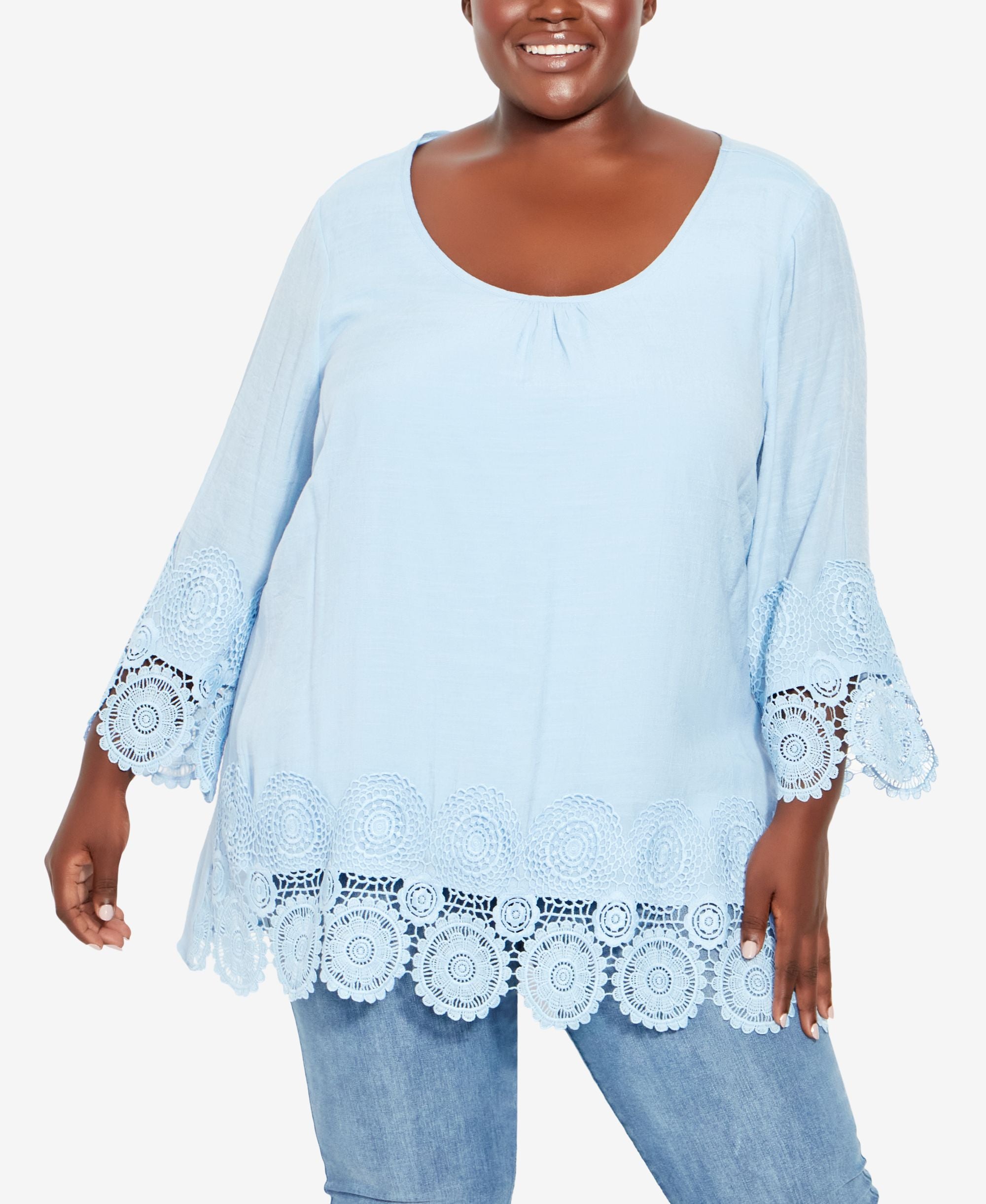 Plus Size Sylvie Crochet Top