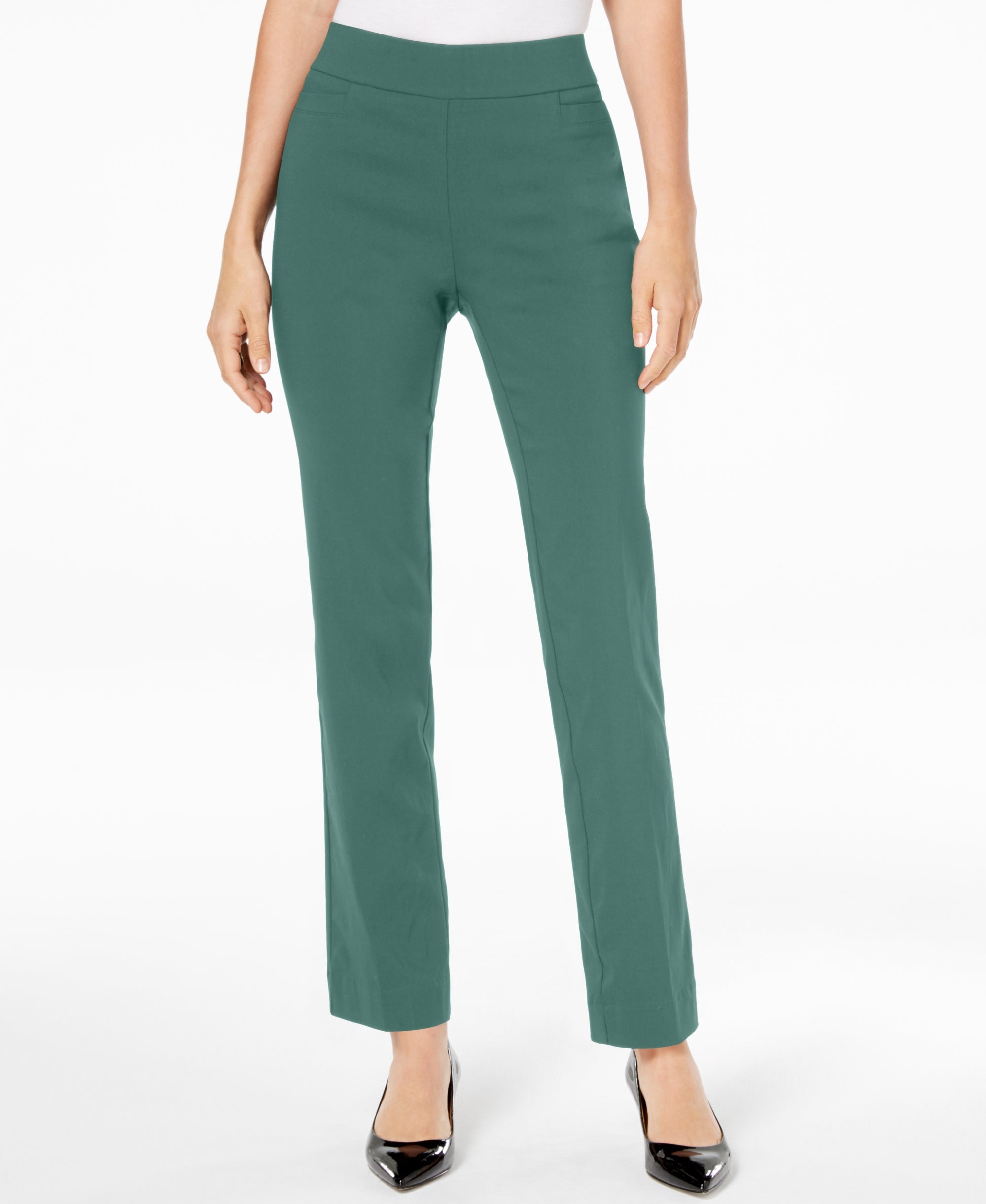 Petite Tummy-Control Curvy Fit Pants, Petite and Petite Short
