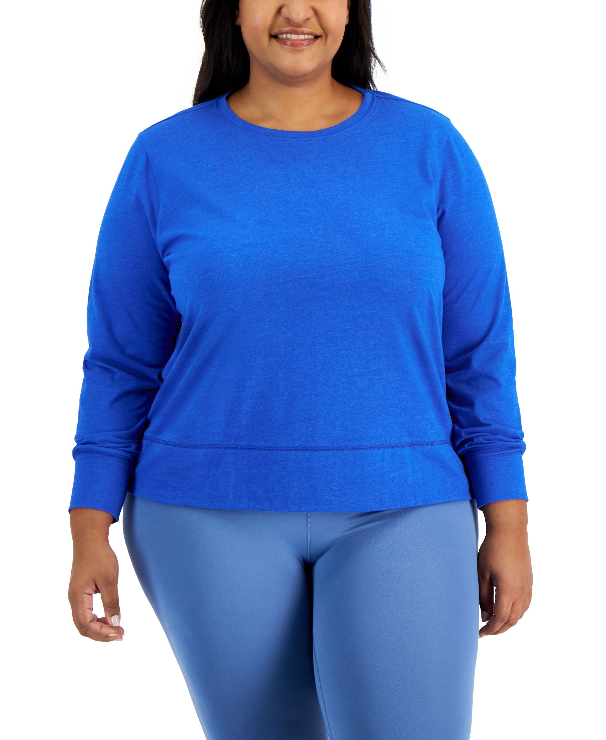 ID Ideology Plus Size Retro Recycled Long Sleeve Top
