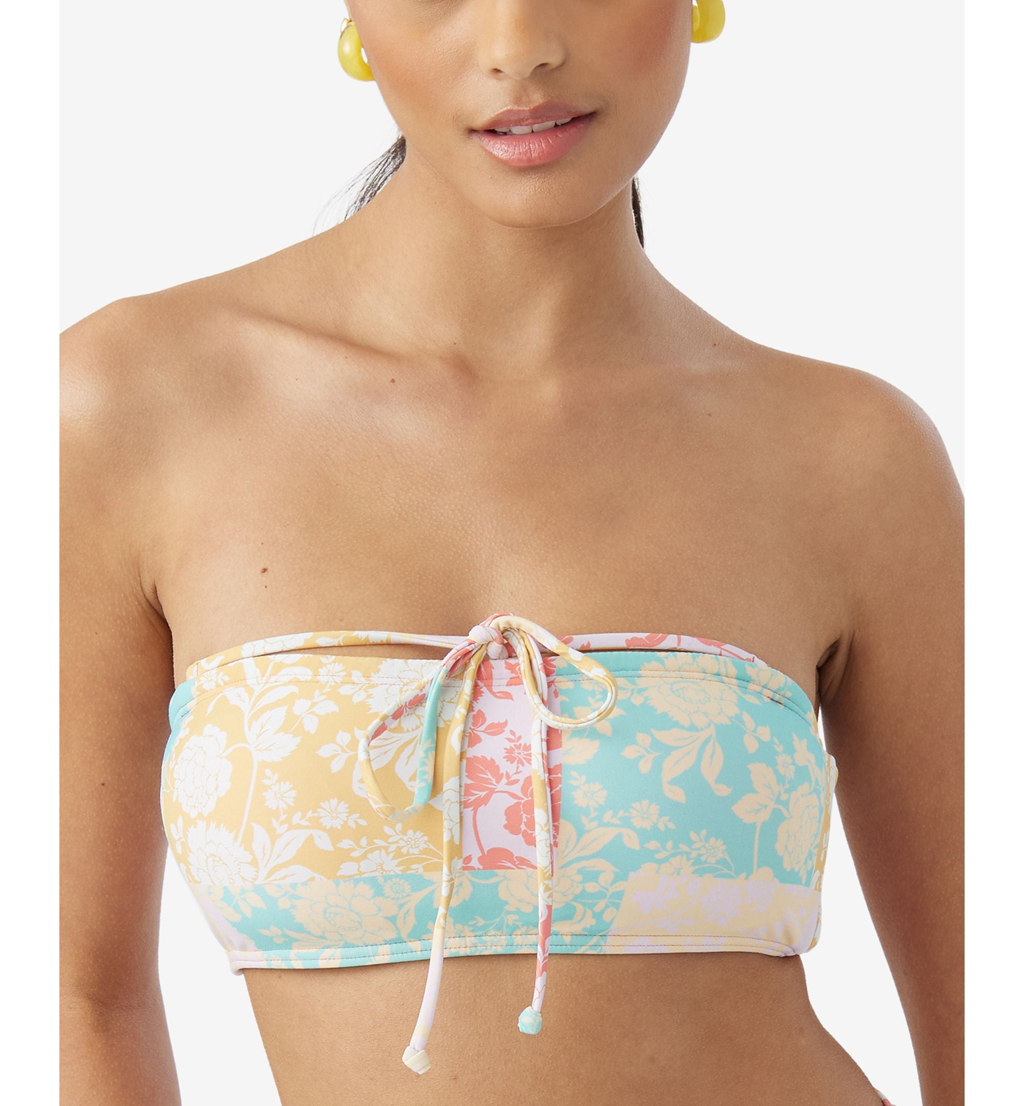 O'Neil Juniors' Olivia Dreamland Printed Bandeau Bikini Top